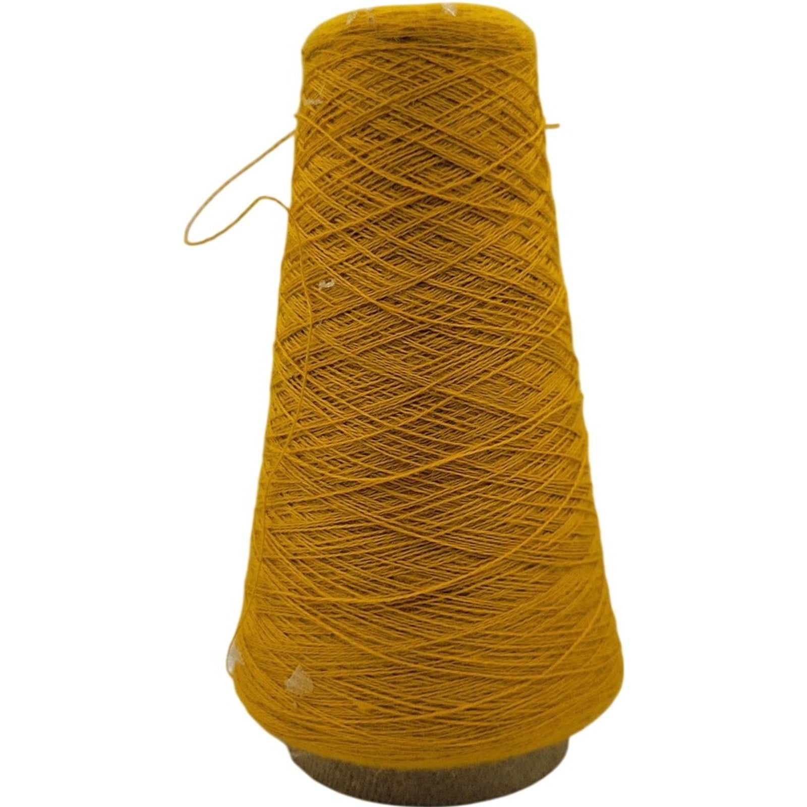 Vintage Pisgah Yarn Gold 2/24 Cone Yarn Weaving Knitting Lot 3990