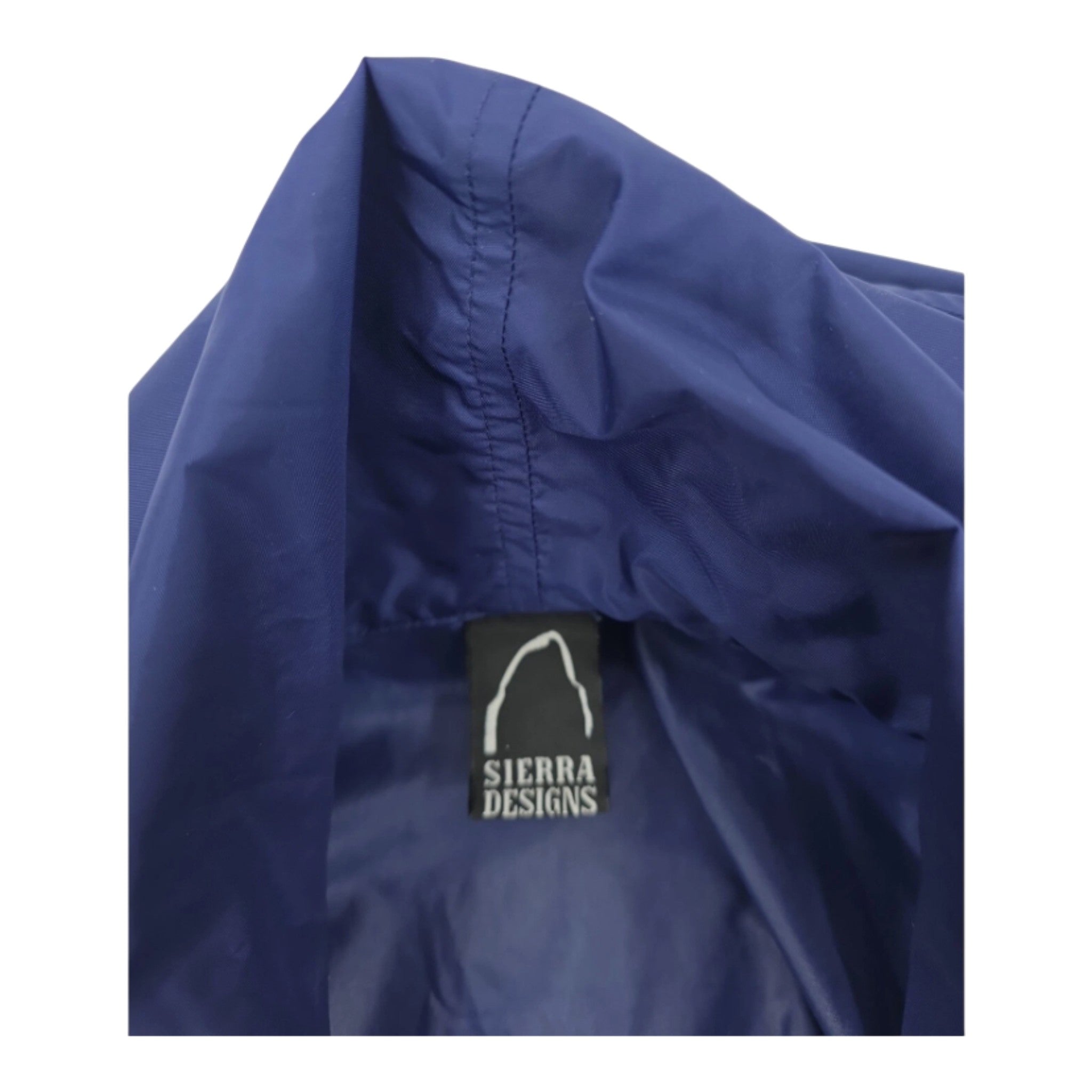 Sierra Designs Blue Nylon Hooded Zippered Golf Rain Jacket Size XXL