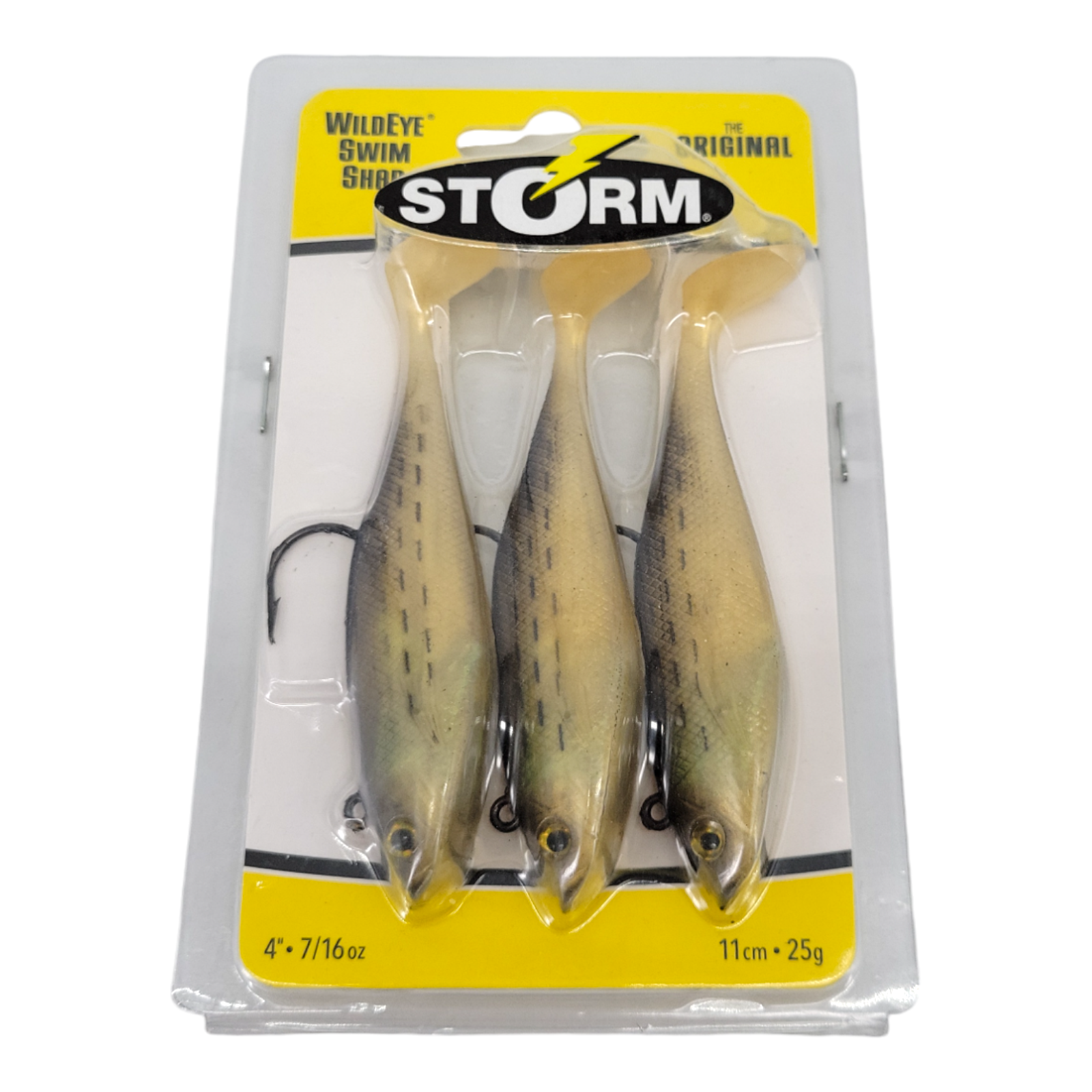 Storm WildEye Swim Shad Lure 4" Golden Mullet 7/16 Oz 3 Pack Fishing Bait