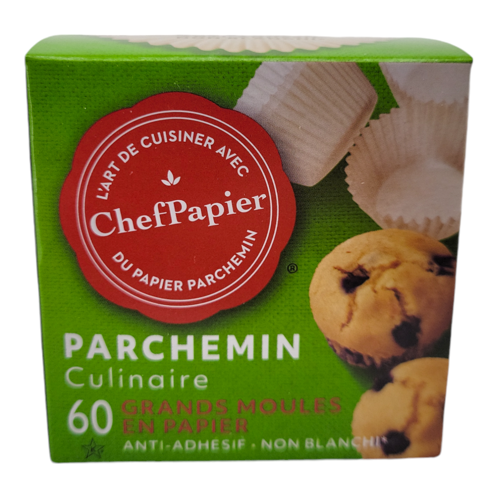 Paper Chef Culinary Parchment Baking Cups Large 60 Count