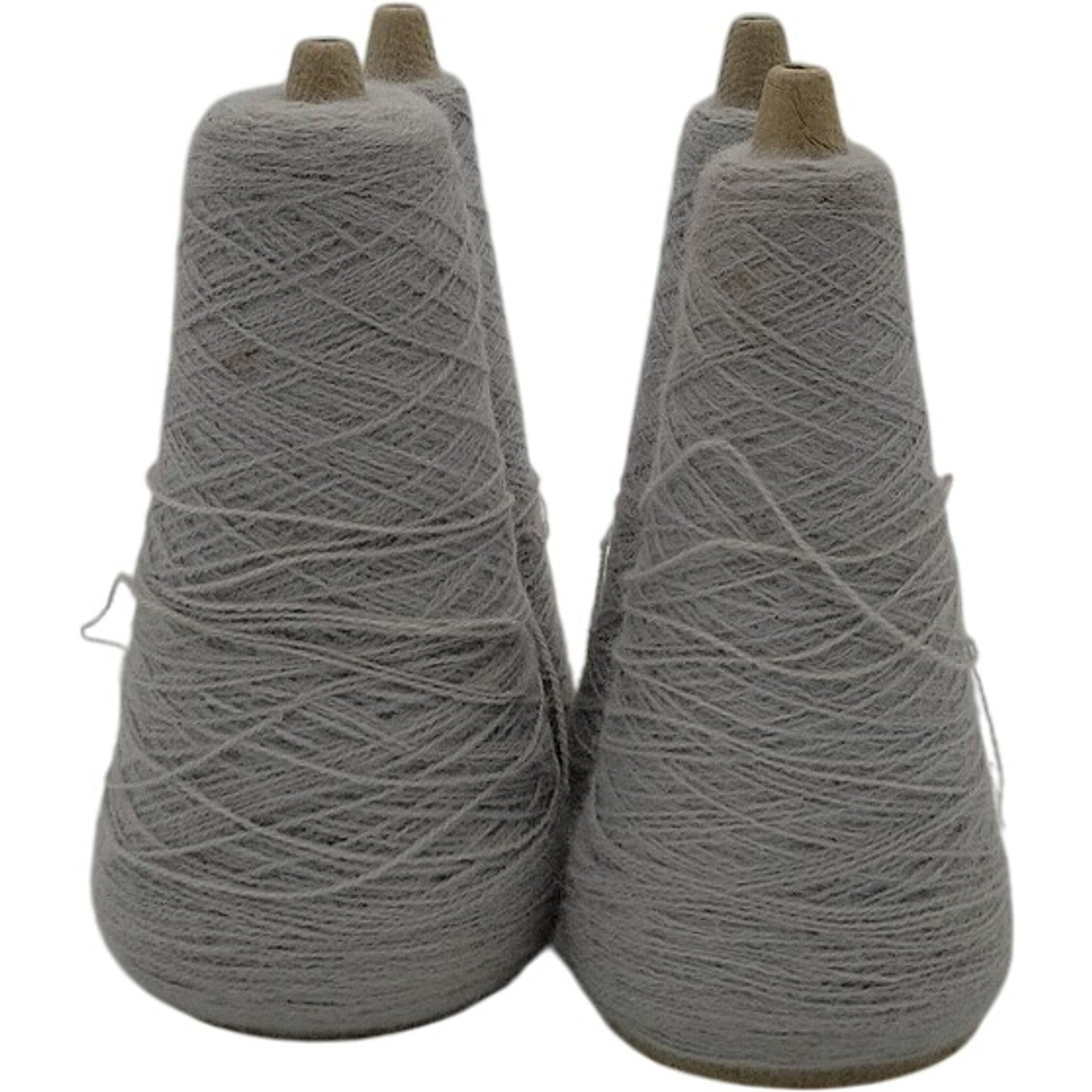 Vintage Templon 2/24 Grey Heather S-83356 Yarn Cone Lot of 4