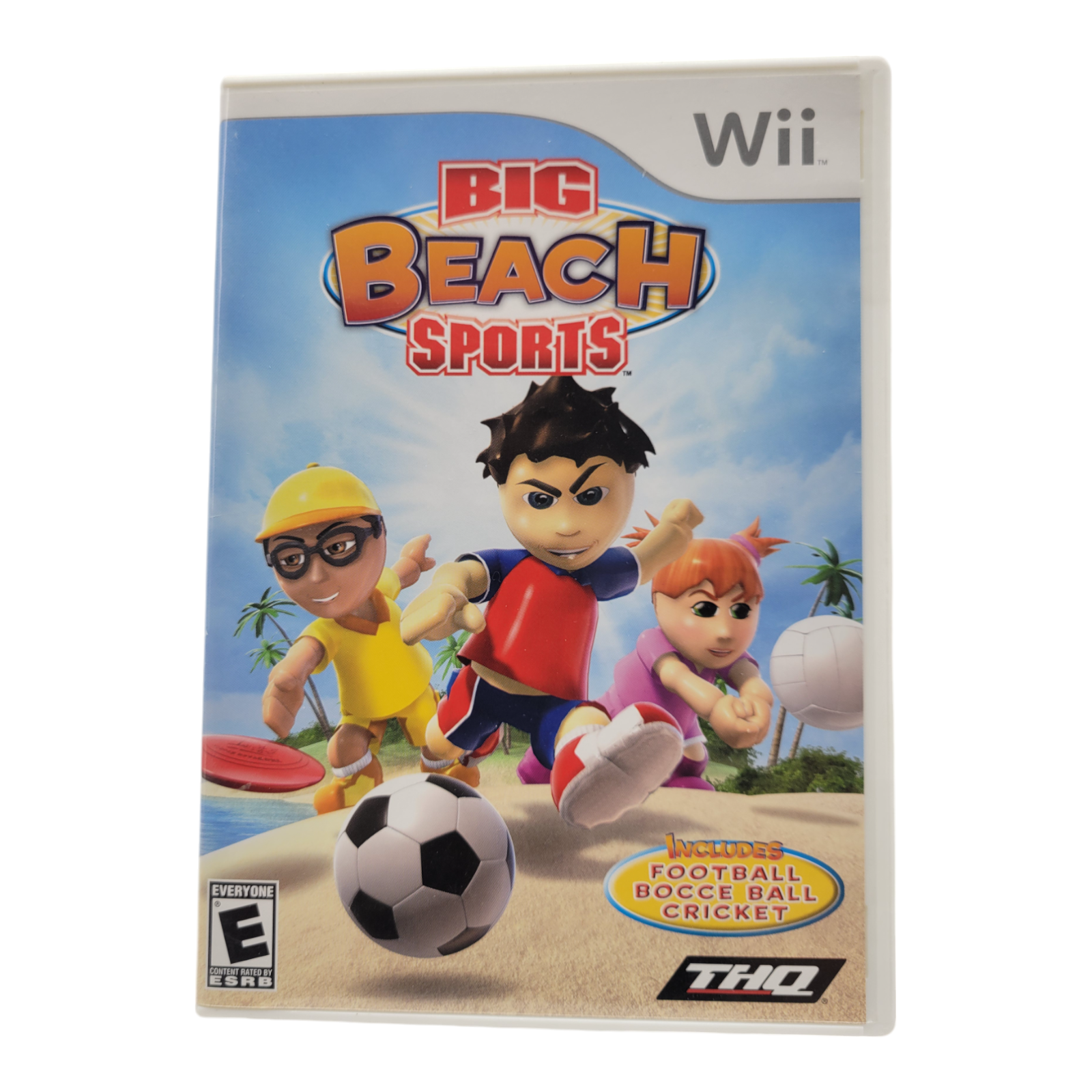 Nintendo Wii Big Beach Sports Game THQ 2008 Complete with Case and Manual