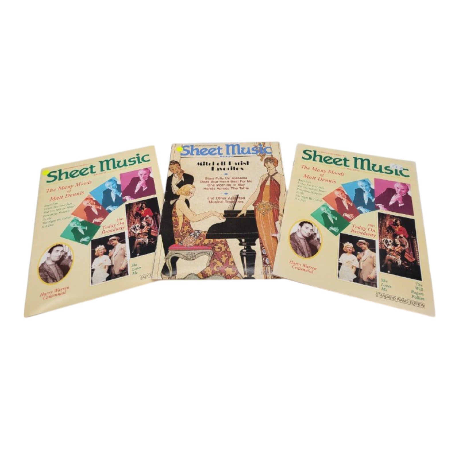 Vintage 1993 Sheet Music Magazine Lot of 3 Issues