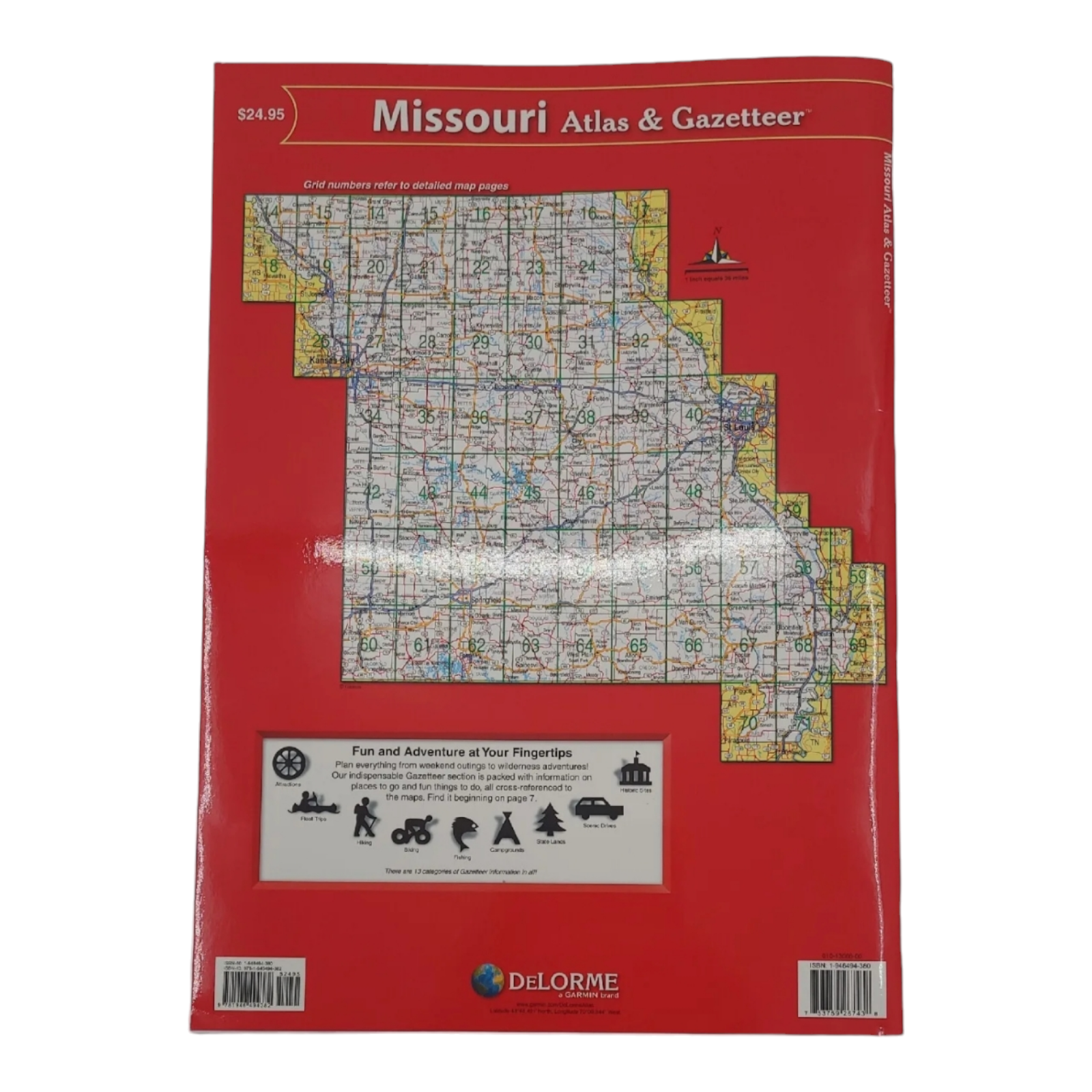 DeLorme Topographic Atlas and Gazetteer Missouri Detailed Topographic Maps