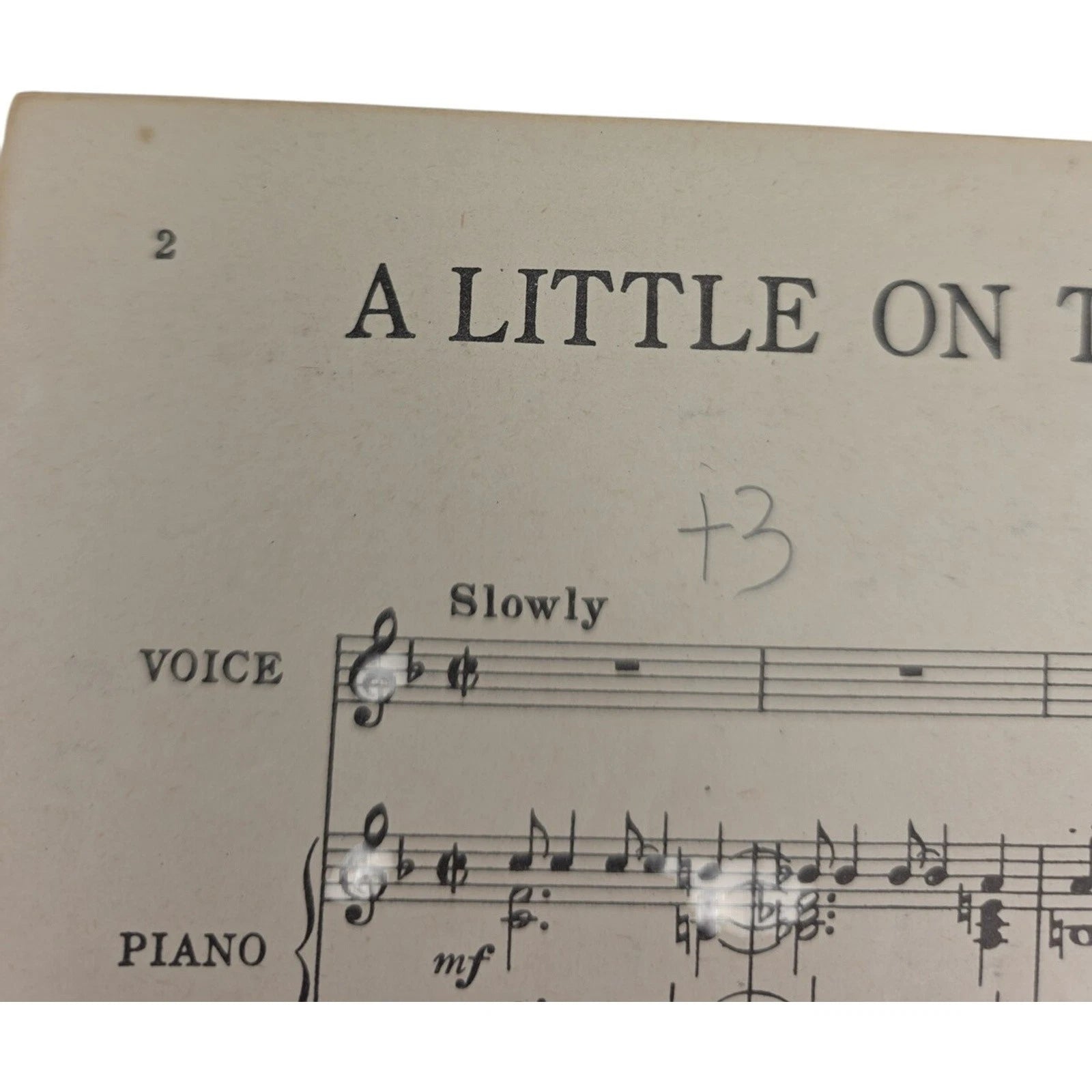 Vintage 1944 Sheet Music A Little on the Lonely Side Featured by Joan Brooks