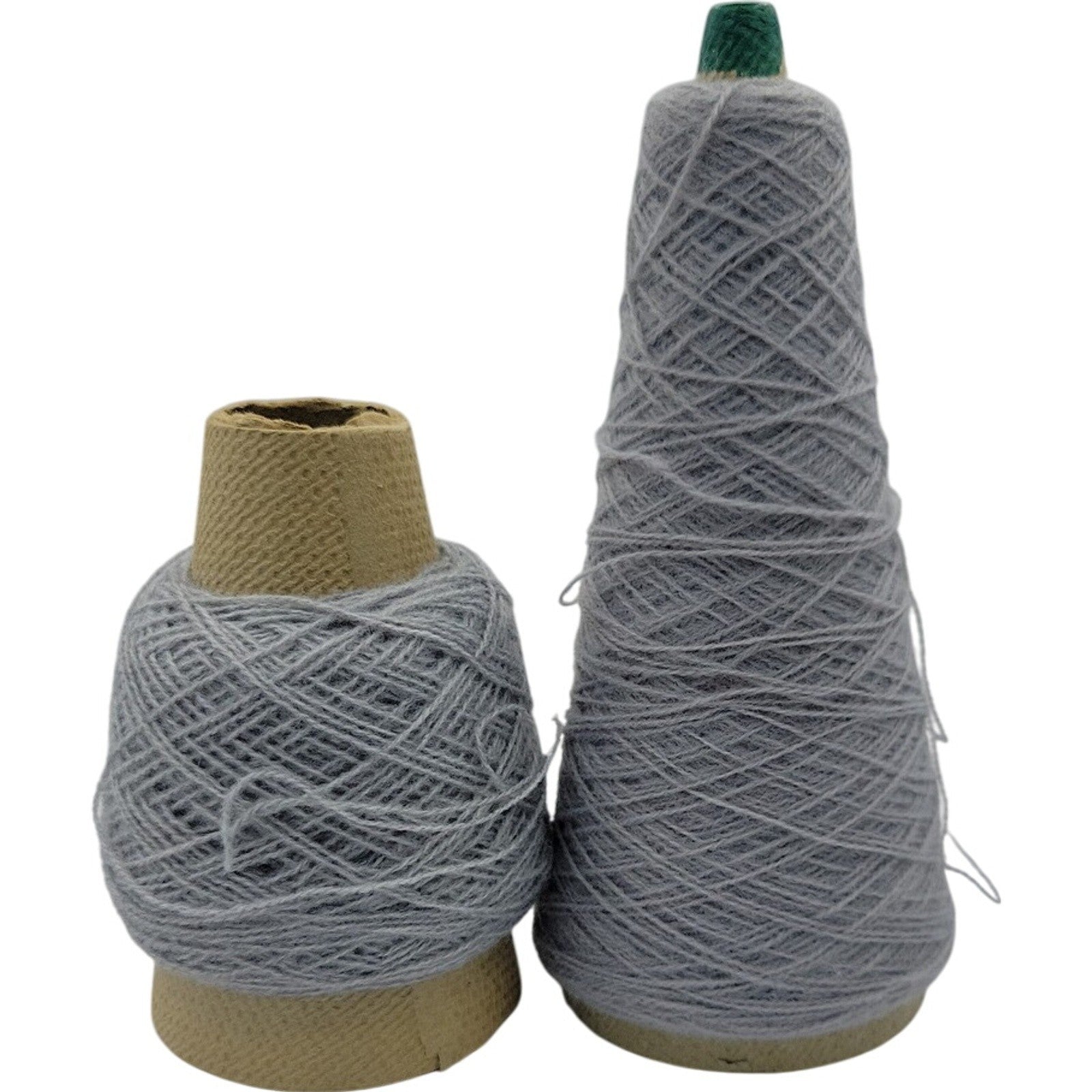 Vintage Templon The Knittery Dark Silver Grey Acrylic Cone Yarn 2/24 Lot of 2
