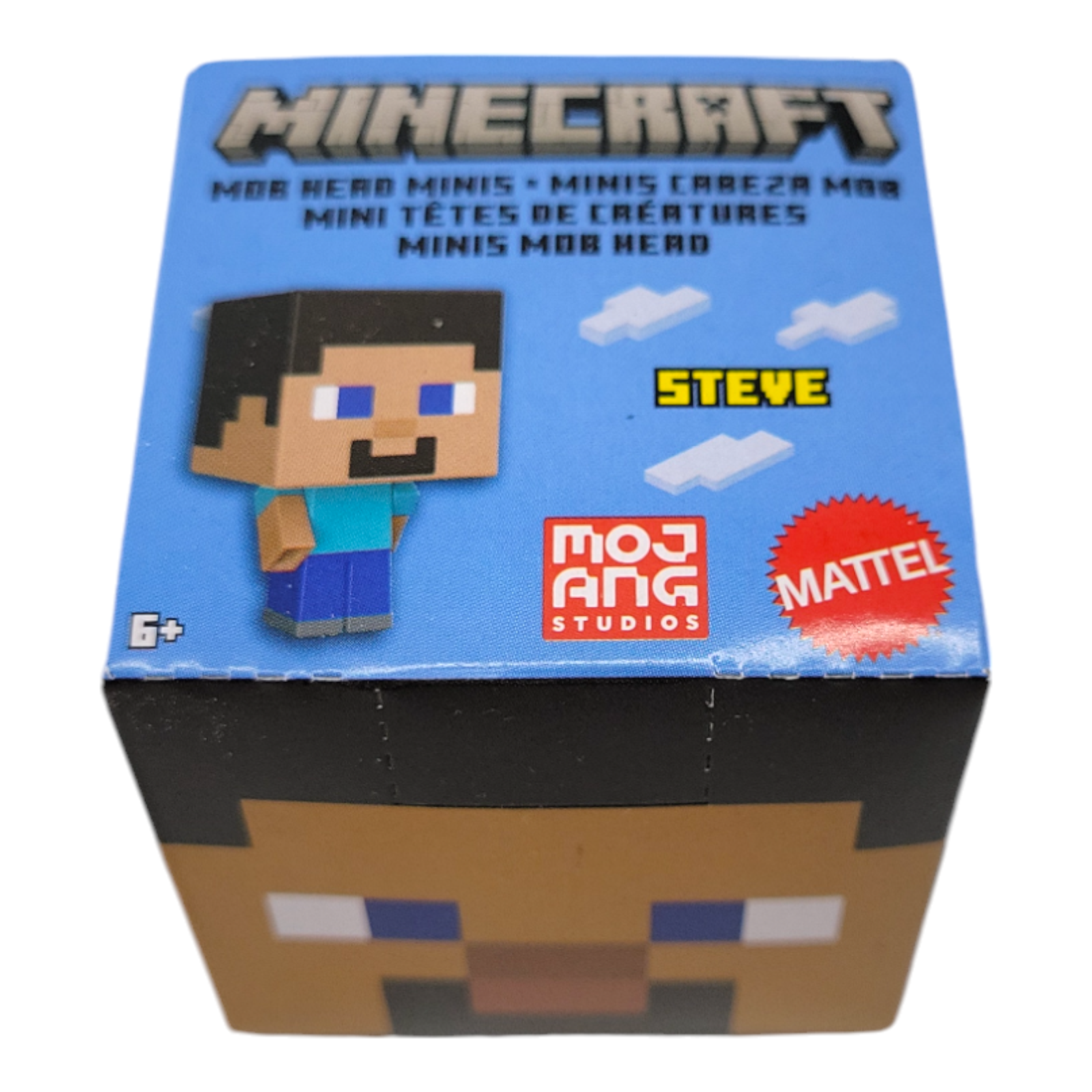 Mattel Minecraft Mob Head Boxed Mini Figure Steve 1" HDV66 Collectible Toy