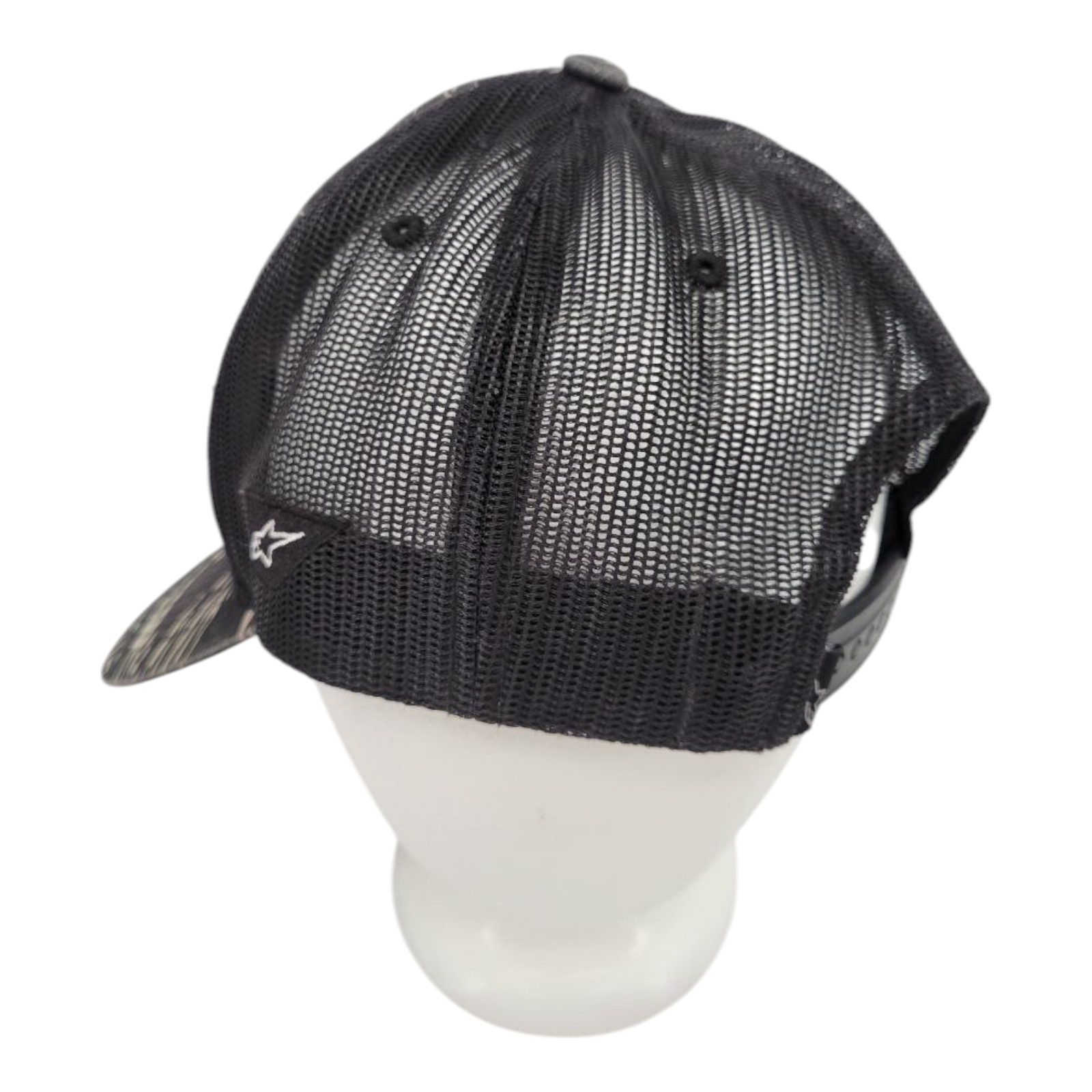 Alpinestars AStars Camo Trucker Hat Black Gray Mesh Snapback One Size