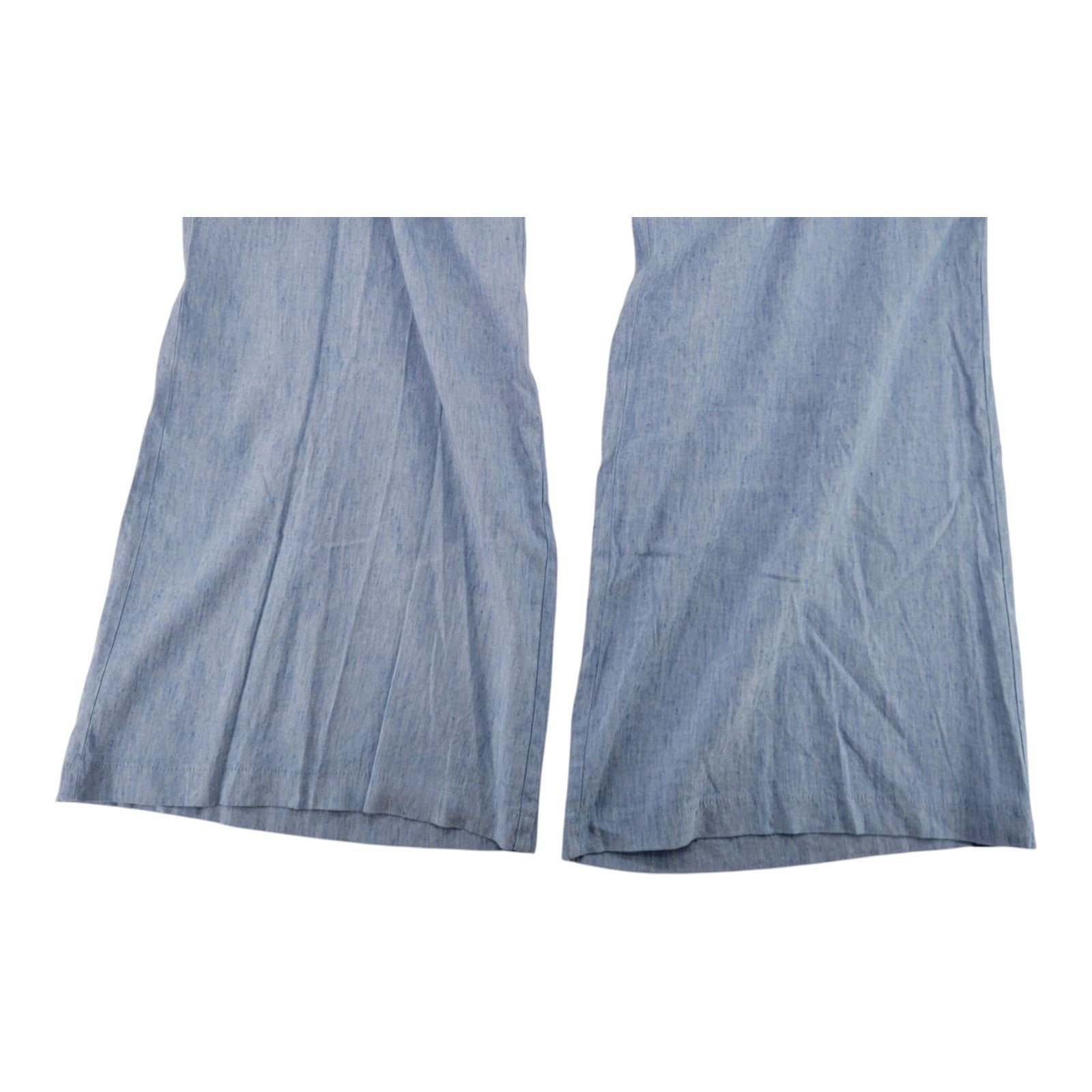 INC Plus Wide Leg Pants Size 28W Chambray Blue Mid Rise