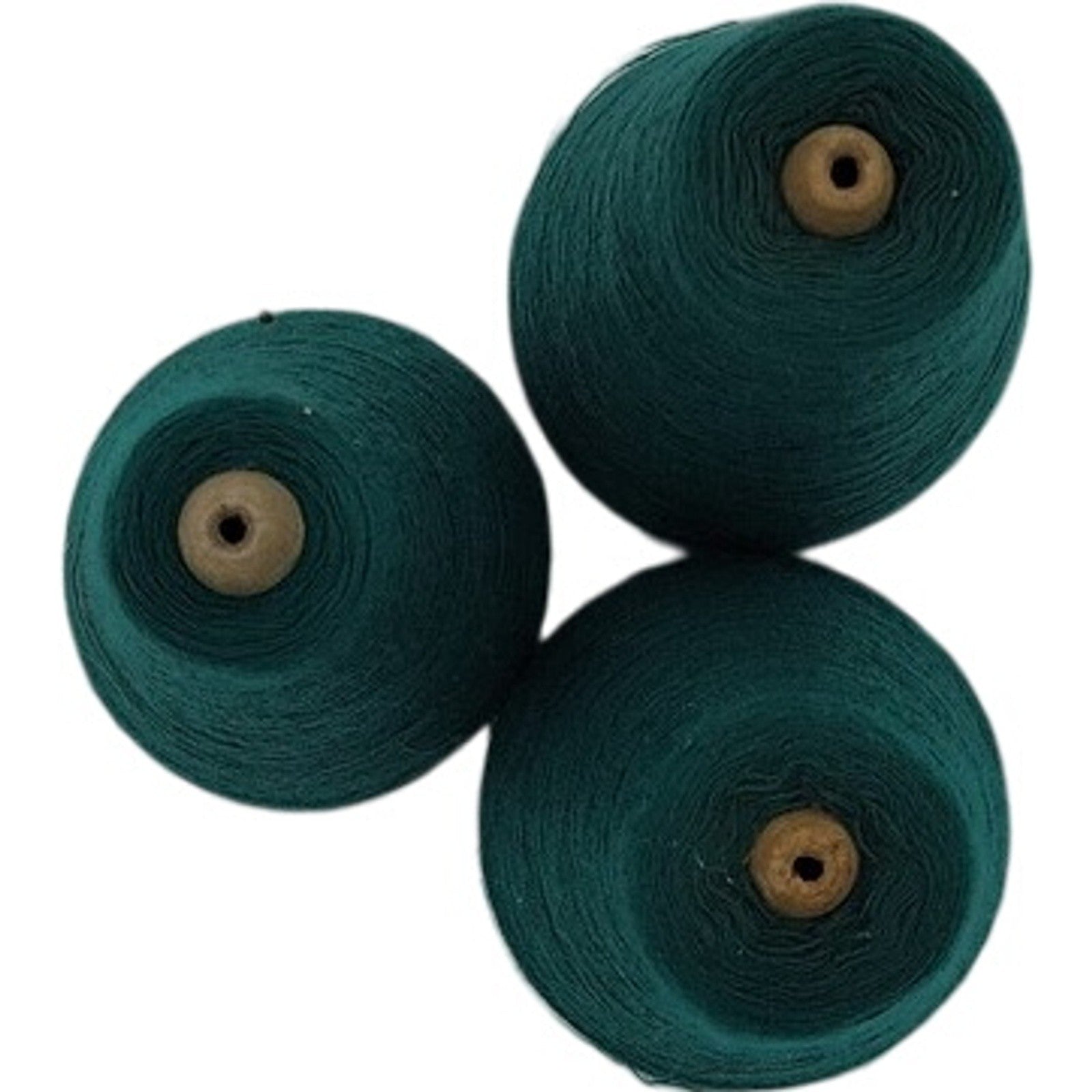 Vintage Phoenix Dye Works Spruce Green Chempun Creslan Cone Yarn 1/28 Lot of 3