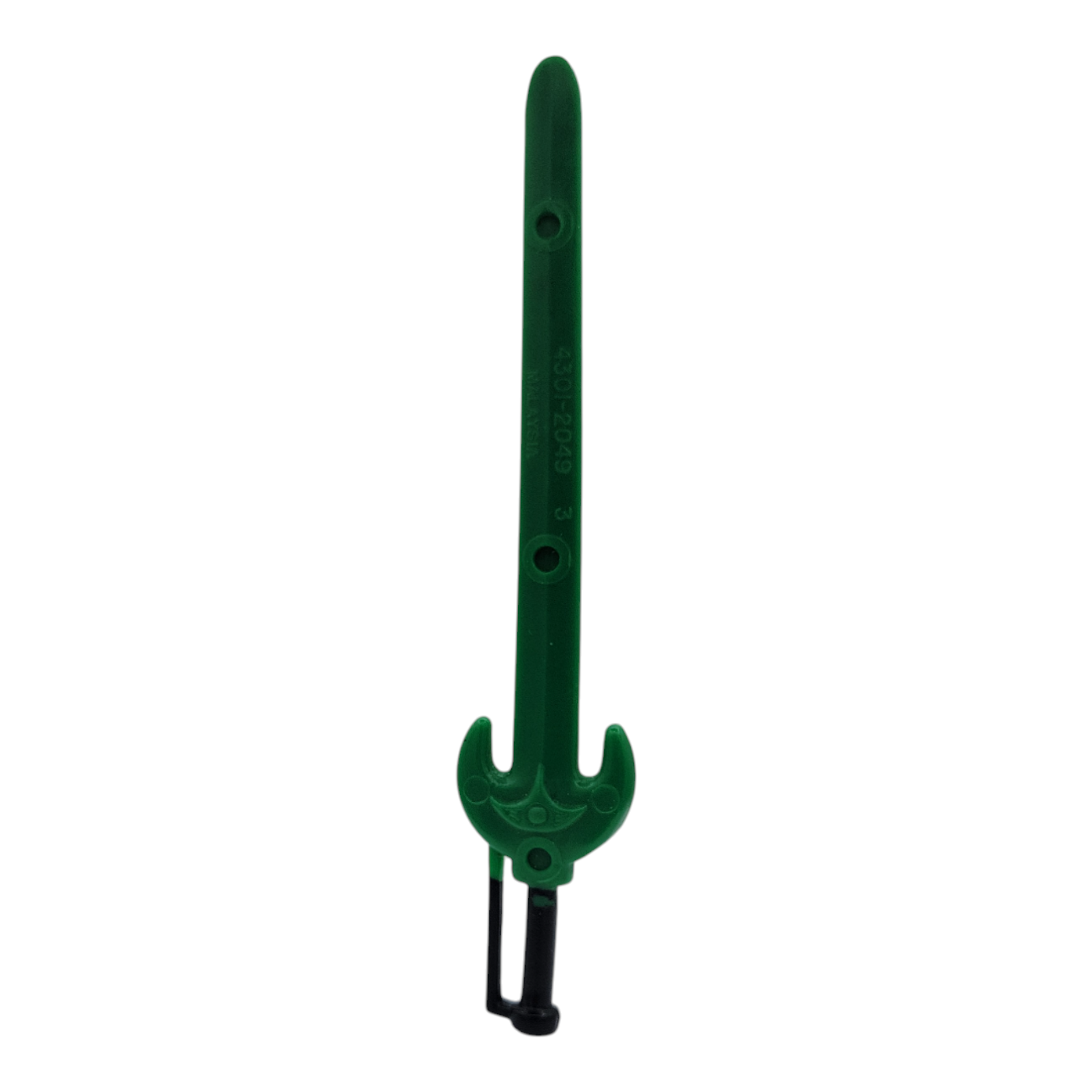 Vtg MOTU Tri Klops Sword Malaysia Triklops Clops Green Weapon Accessory Part