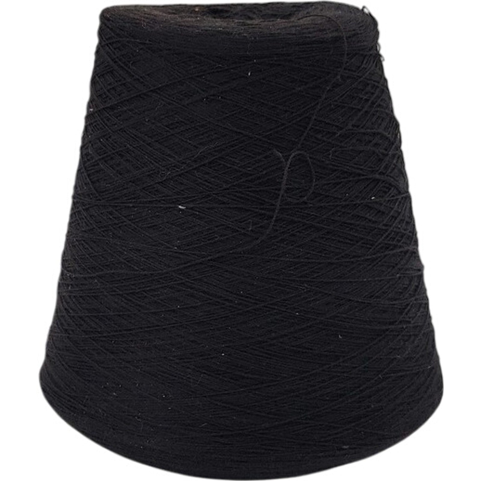 Vintage Spectrum Dyed Yarns Black Cotton Cone 16/2 Karded Cot Weaving Yarn