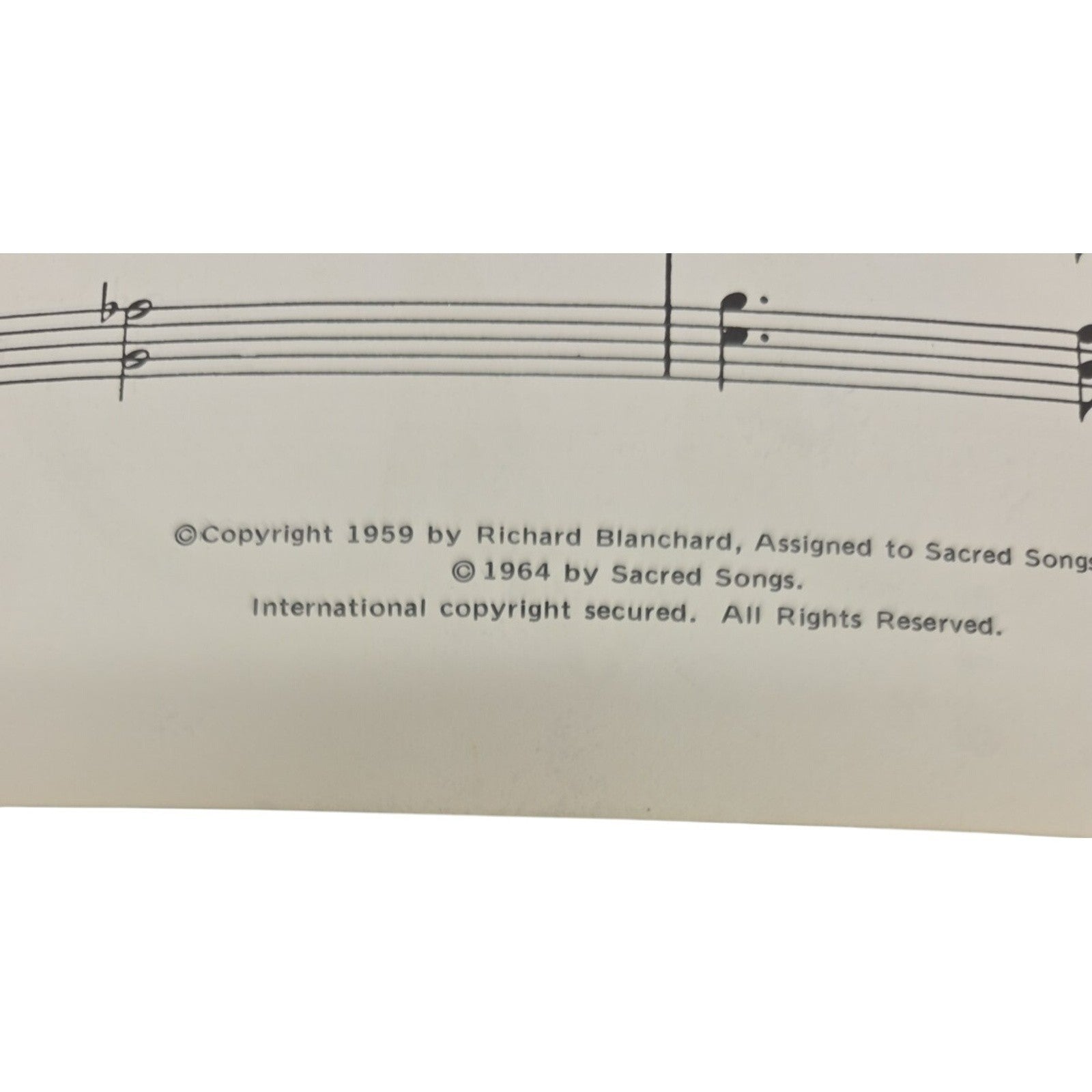 Vintage Sheet Music 1964 Fill My Cup Lord Piano Sacred Songs Richard Blanchard