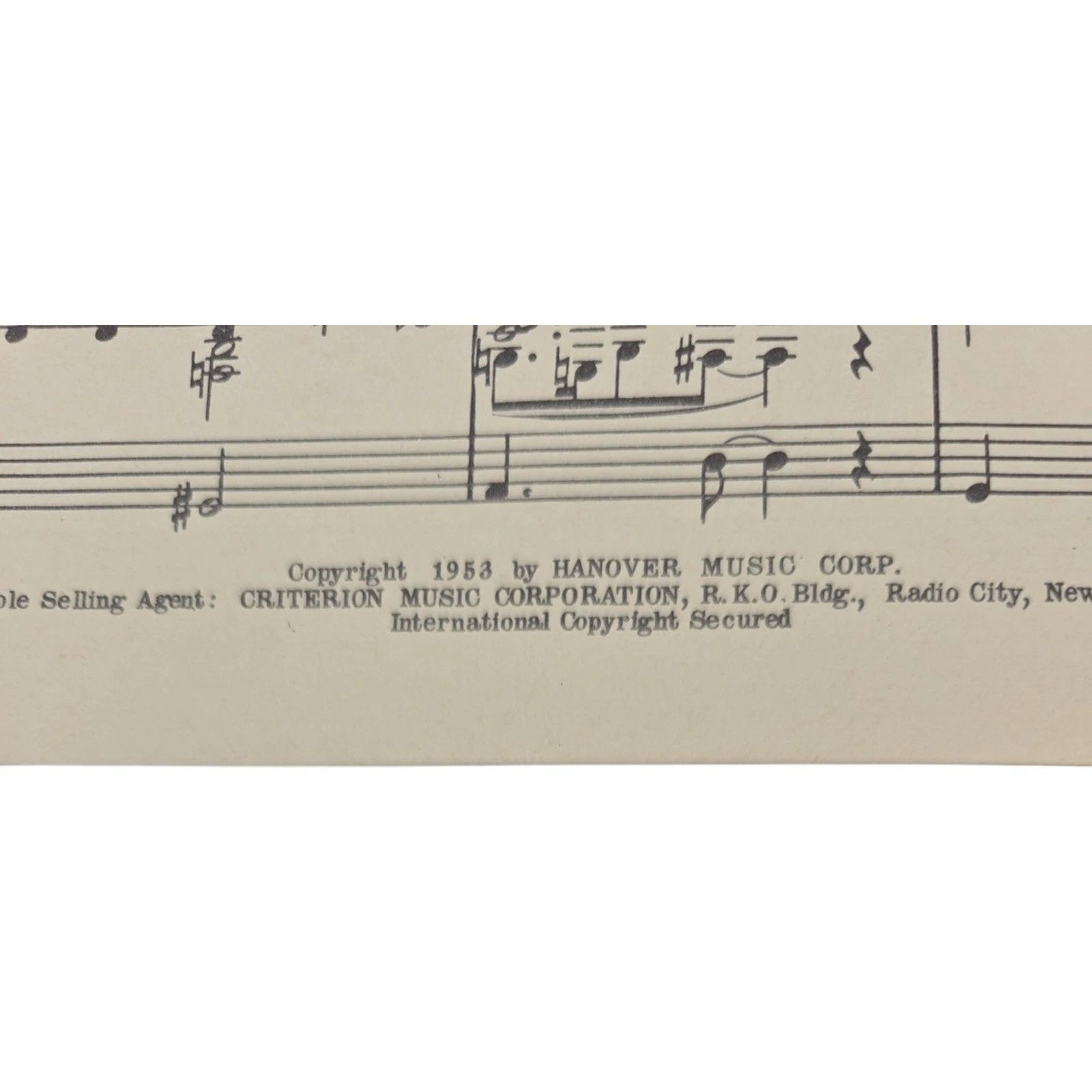 Vintage 1953 Off Shore Sheet Music by Leo Diamond Steve Graham Axel Stordahl