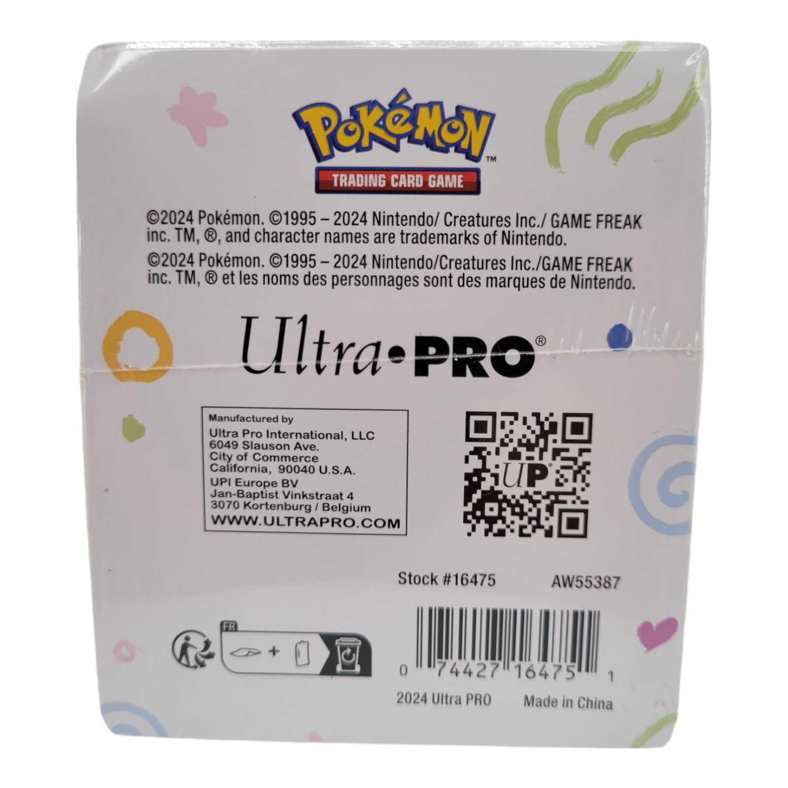 Ultra PRO Alcove Flip Deck Box Pokémon Togepi Magnetic Closure 100 Double Sleeve