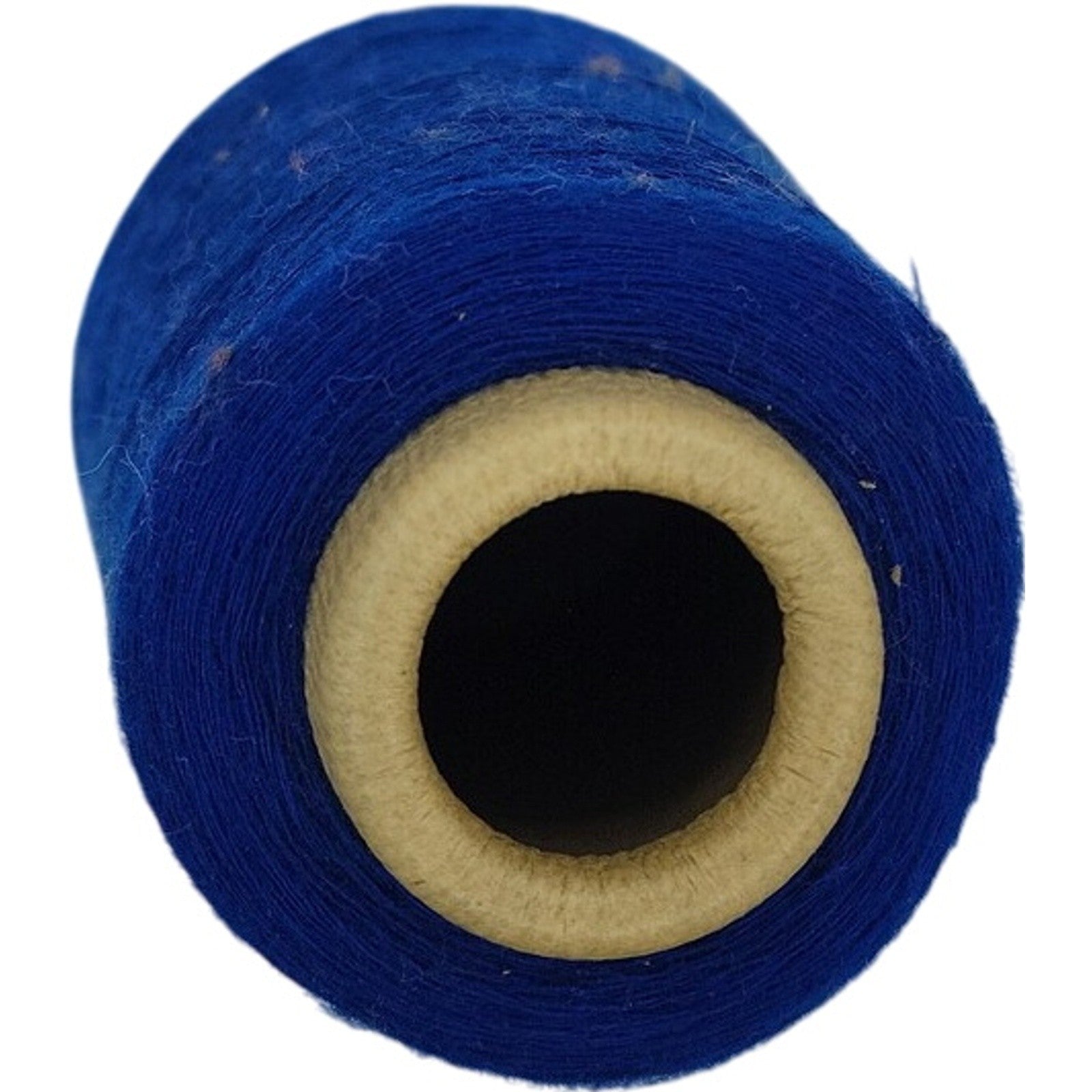 Vintage Royal Blue Weaving Knitting Crochet Fiber Arts Supply Cone Yarn