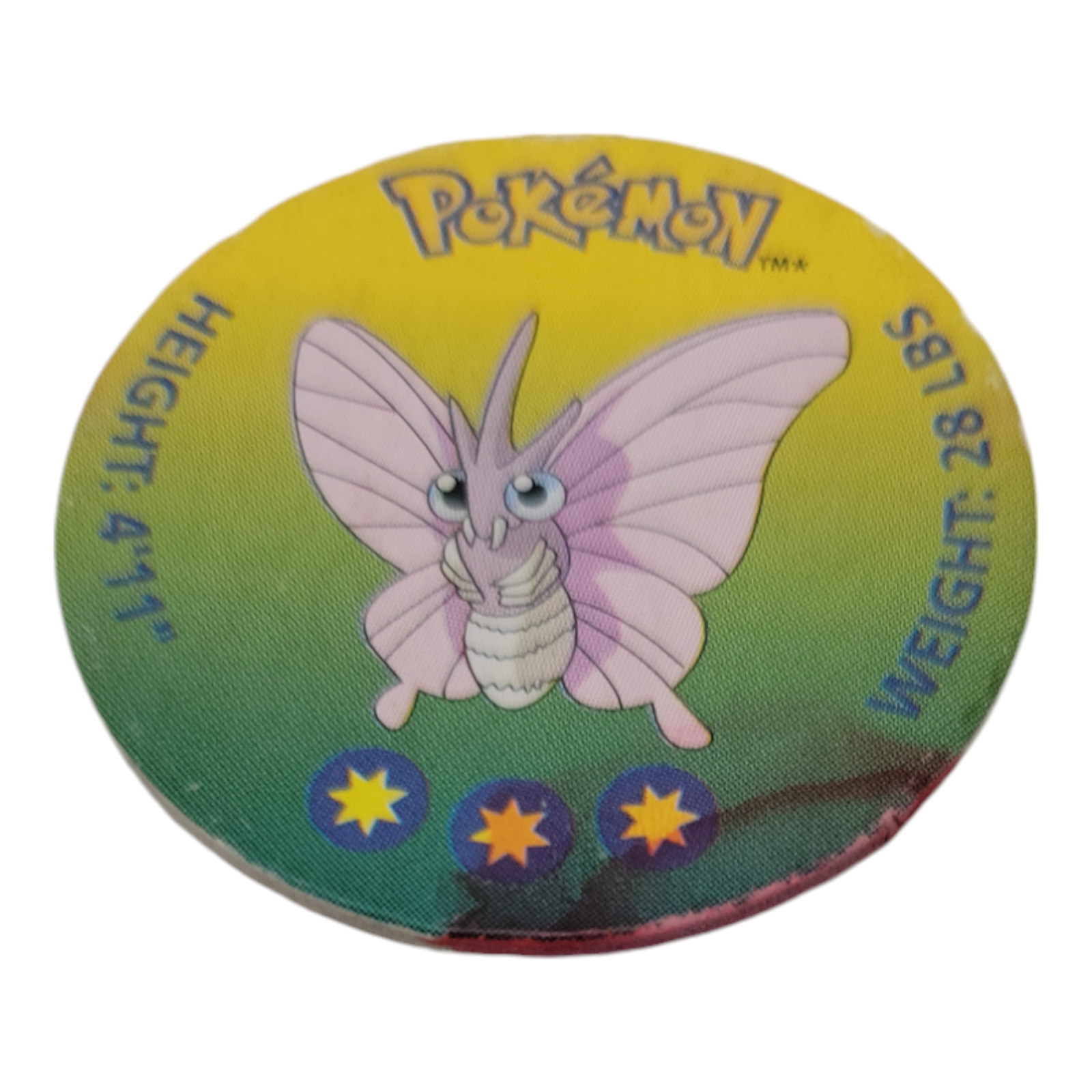 1998 Pokémon Venomoth #49 Collector's POG Disk Vintage Nintendo Item