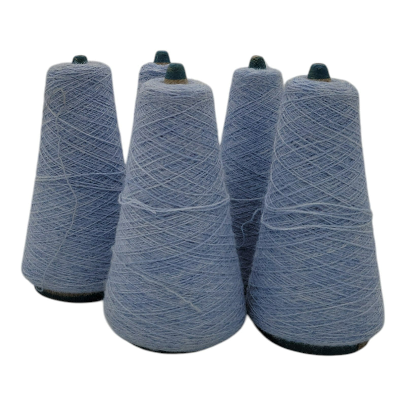 Vintage Unbranded Azure 2/24 Acrylic 30847 Yarn Lot of 5