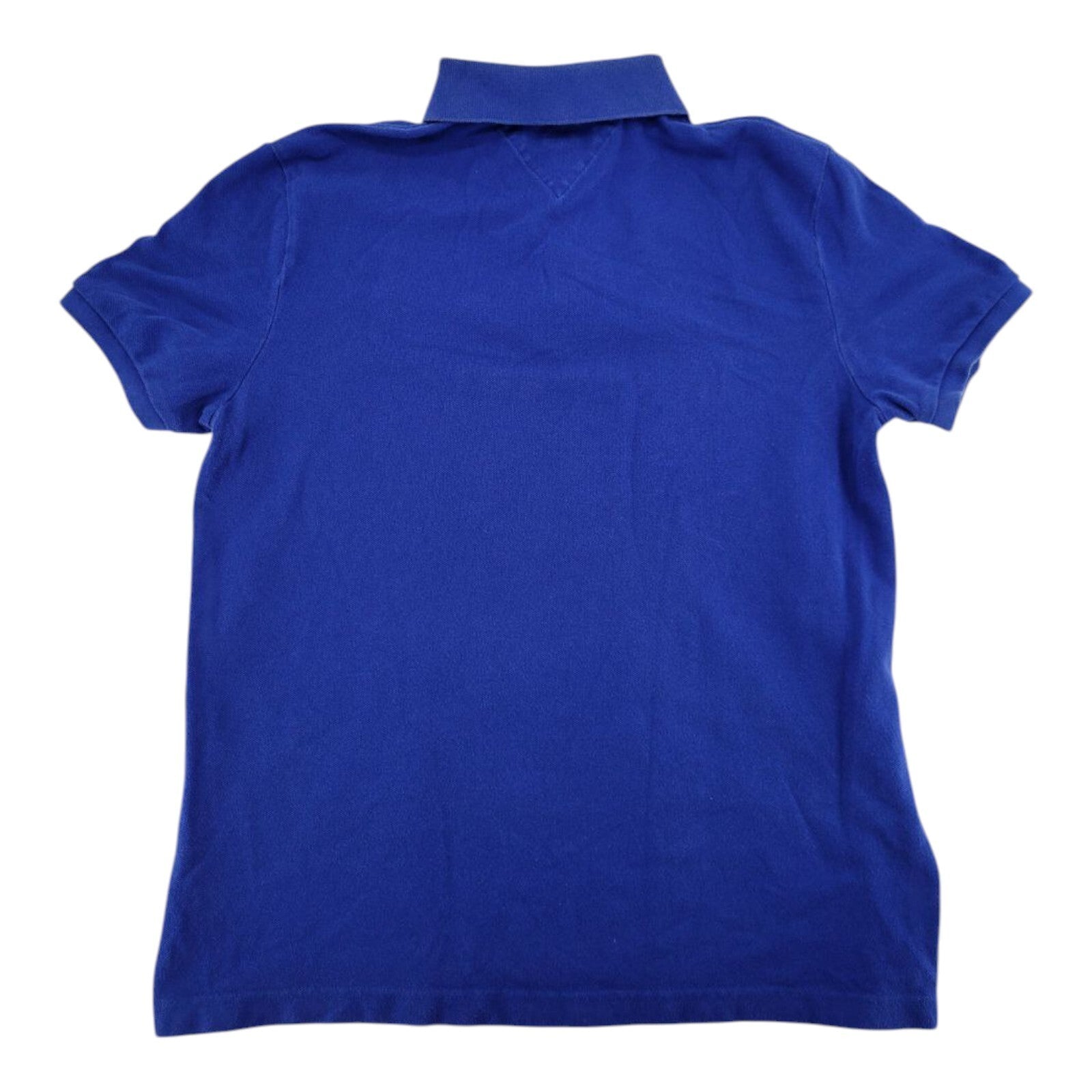 Tommy Hilfiger Blue Polo Shirt Custom Fit Short Sleeve Mens Size Large