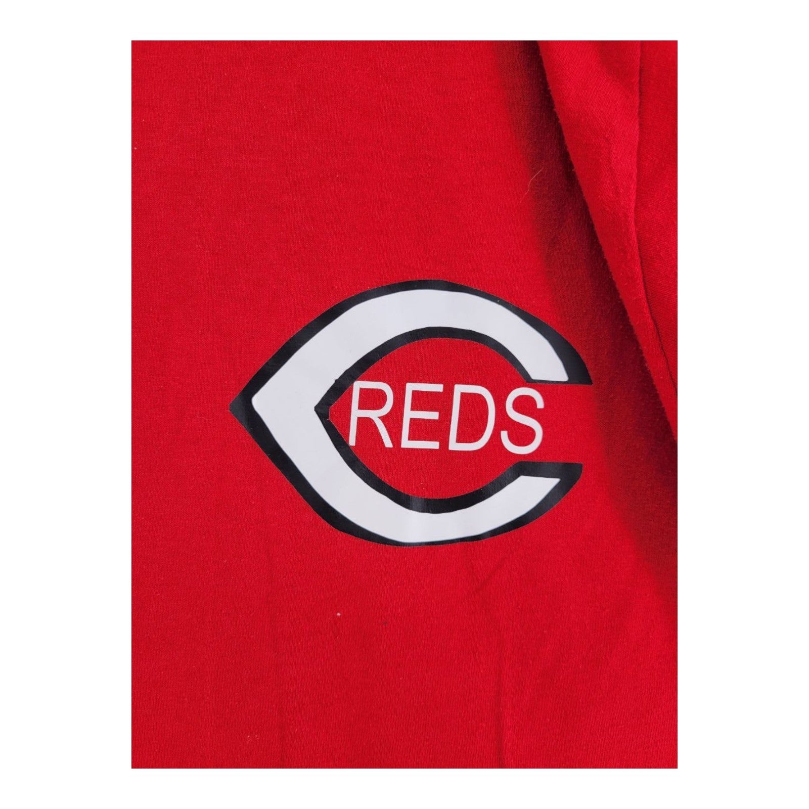 Cincinnati Reds Just Sports Graphic Henley T-Shirt 3XL Red Alleson Athletic
