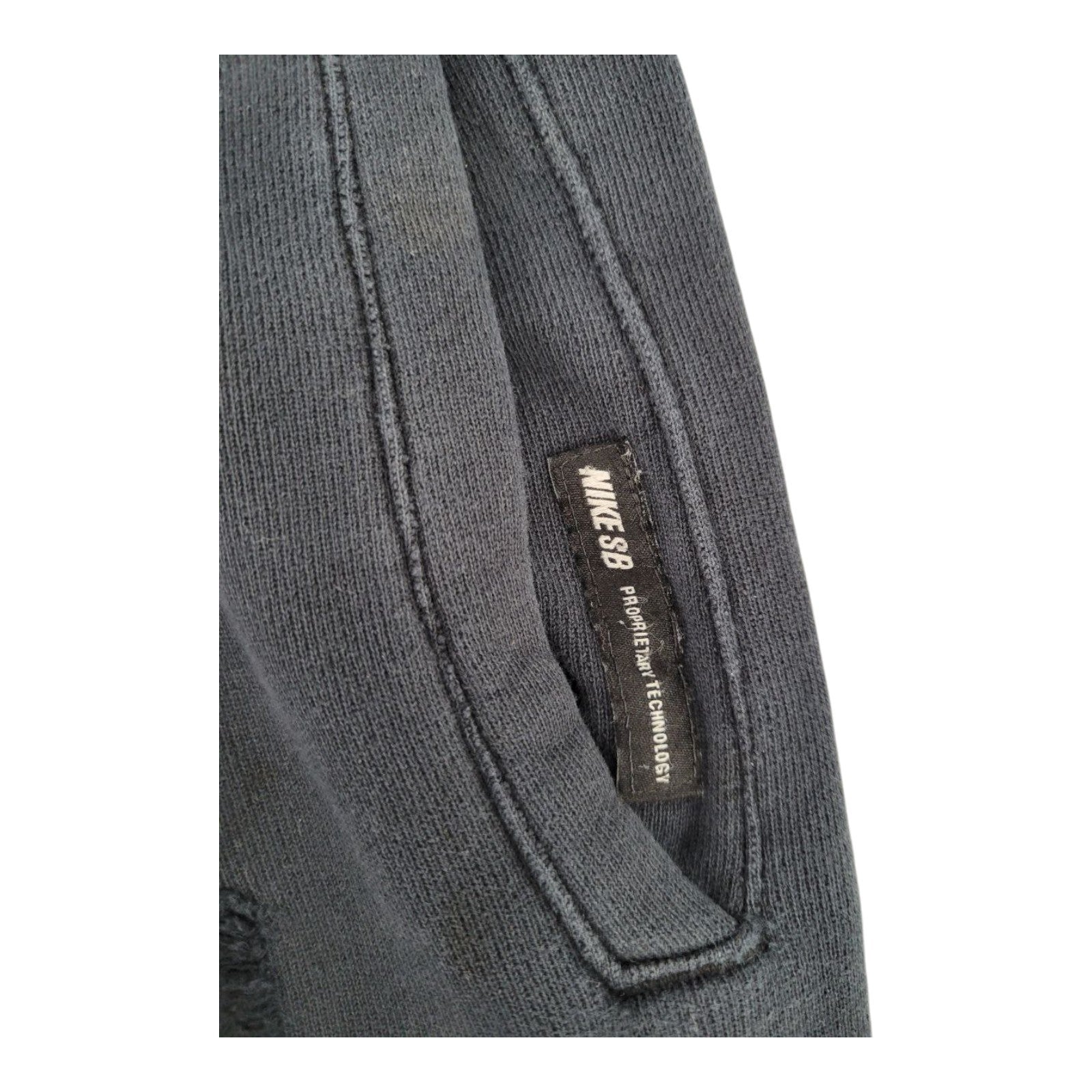 Nike SB Mens Fleece Joggers Black Skateboarding Pants Size 32x23.5