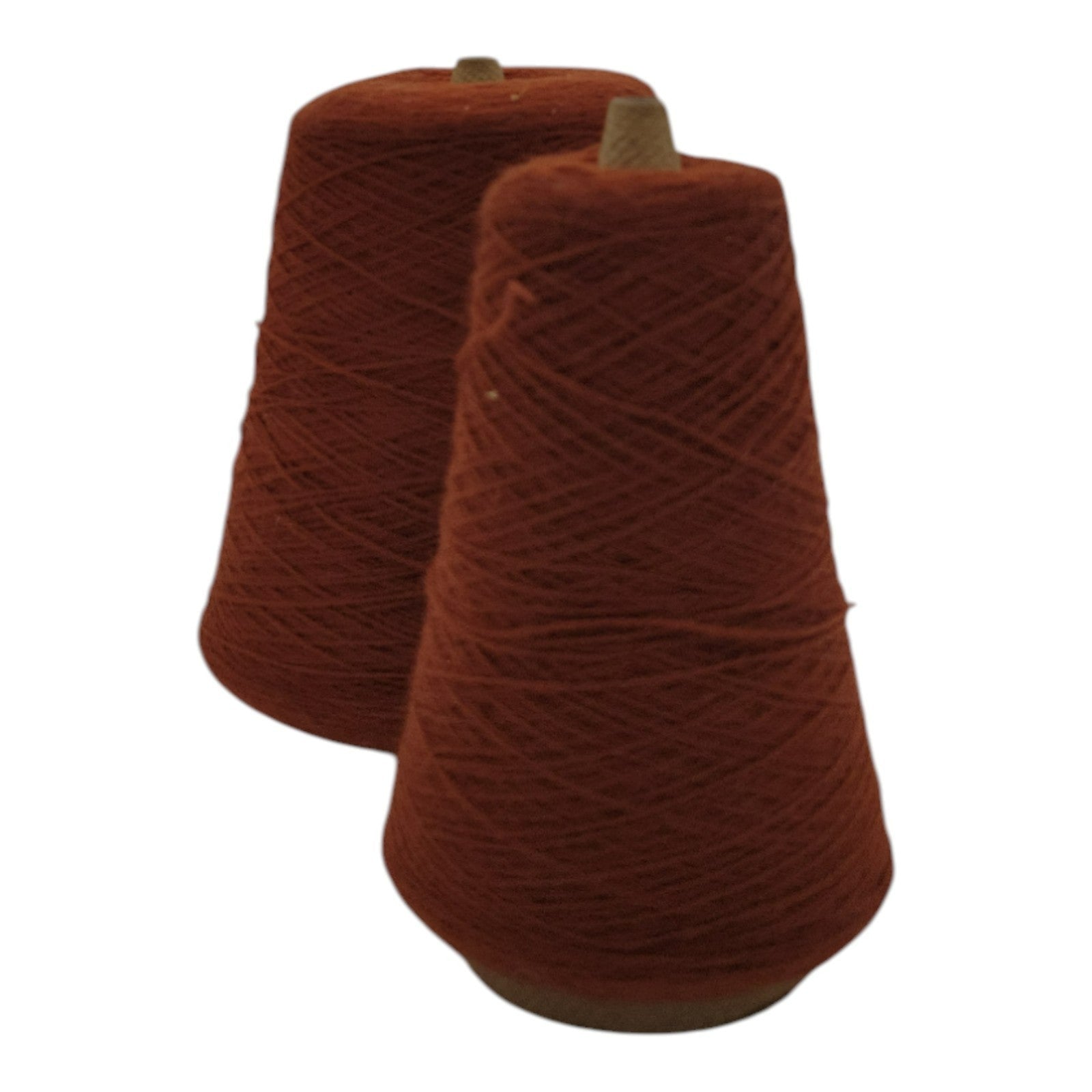 Vintage Exlan 013 Rust M-7257 Yarn Cone 2/24 Lot of 2