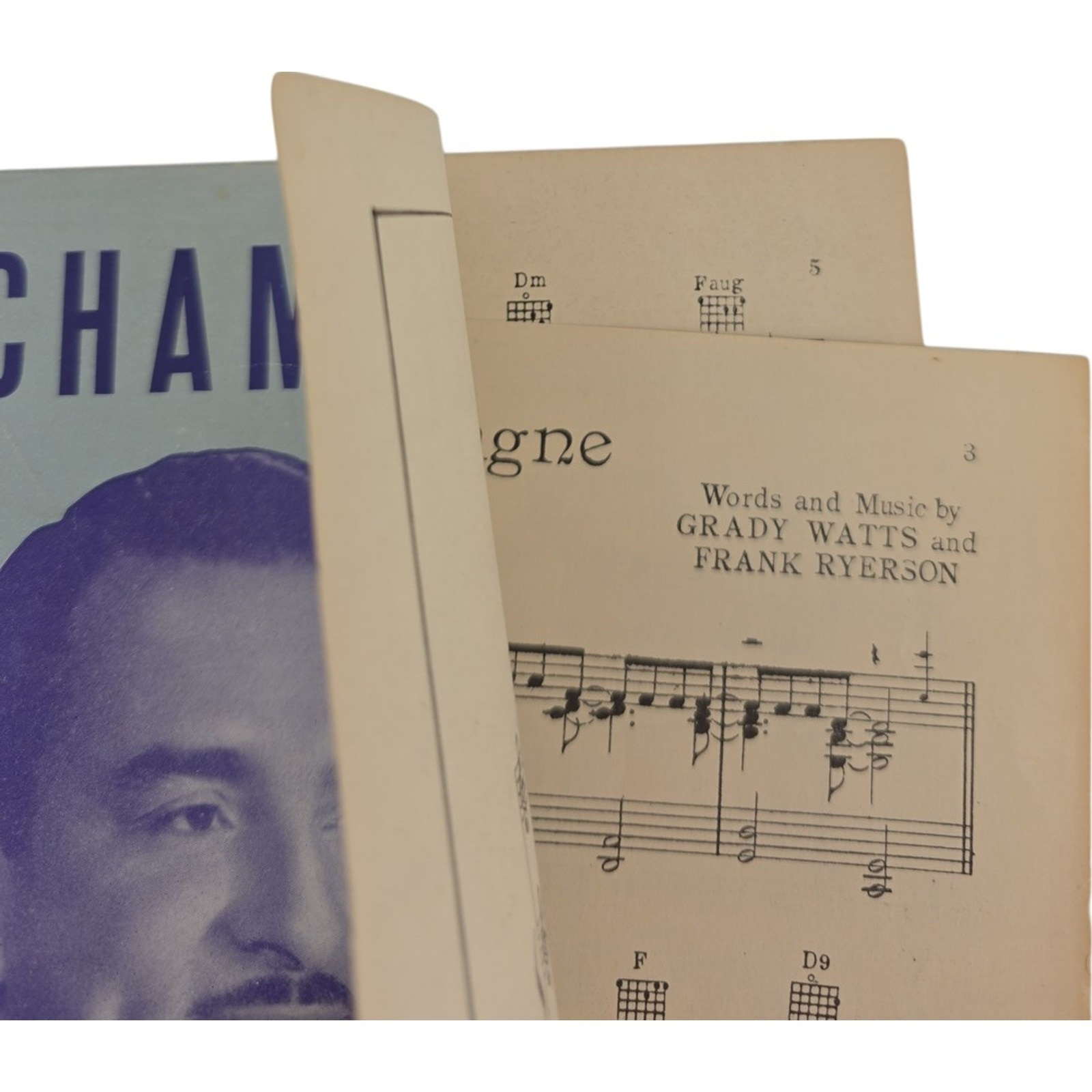 Blue Champagne 1941 Sheet Music featured by Glen Gray & the Casa Loma Orchestra