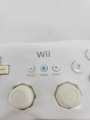 White Classic Controller Nintendo Wii RVL-005 OEM Genuine Official Pro Gamepad
