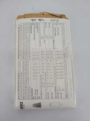 Vintage Simplicity Skirt Pattern 6992 Size 10 Uncut