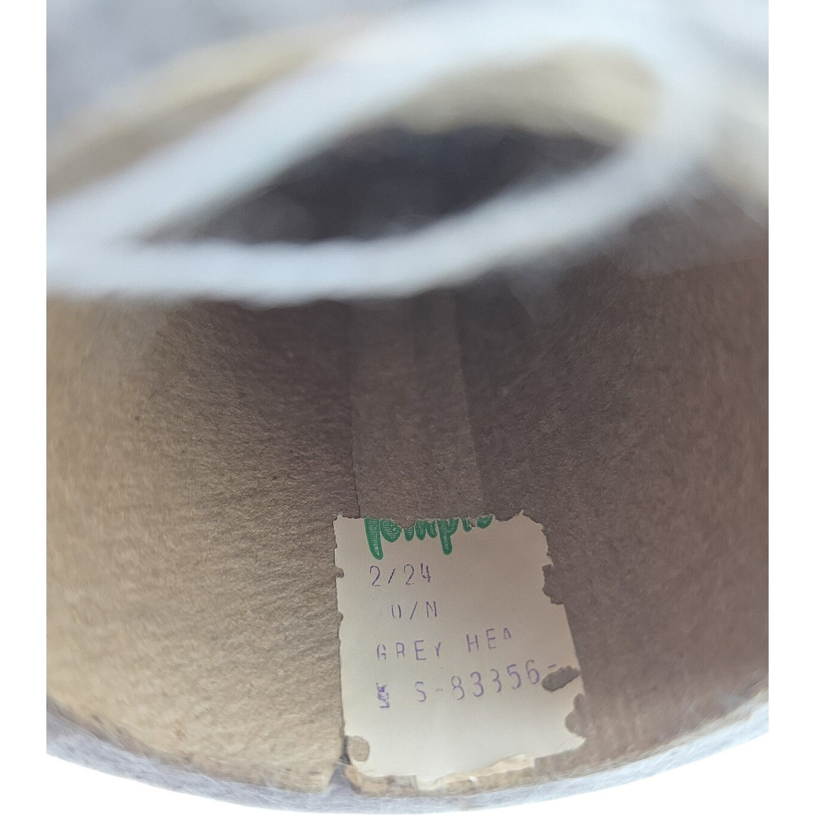 Vintage Templon 2/24 Grey Heather Cone Yarn Weaving Knitting S-83356