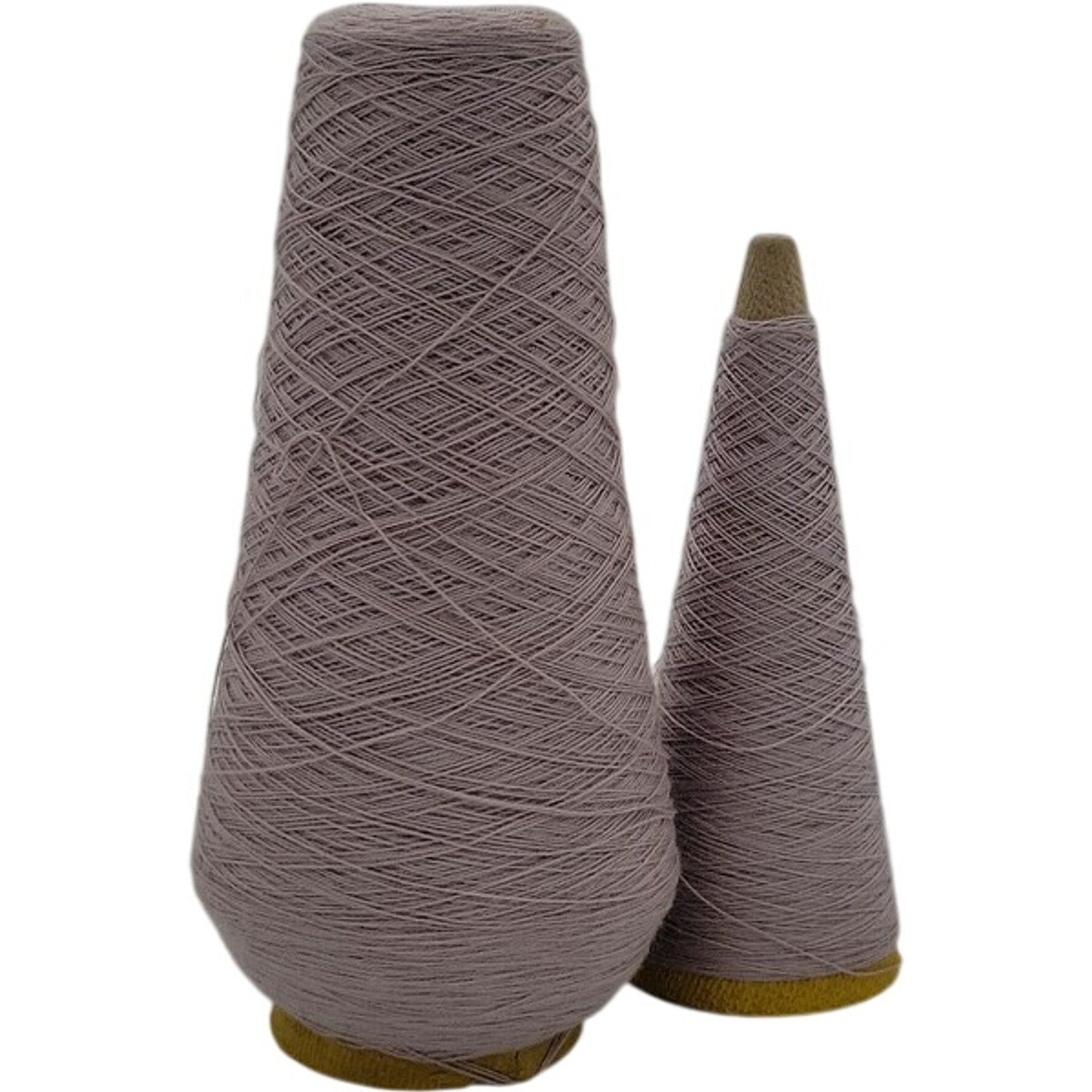 Vintage 1980s Pisgah Yarn 2/24 LT Gray 13613 Acrylic Yarn Cones Lot of 2