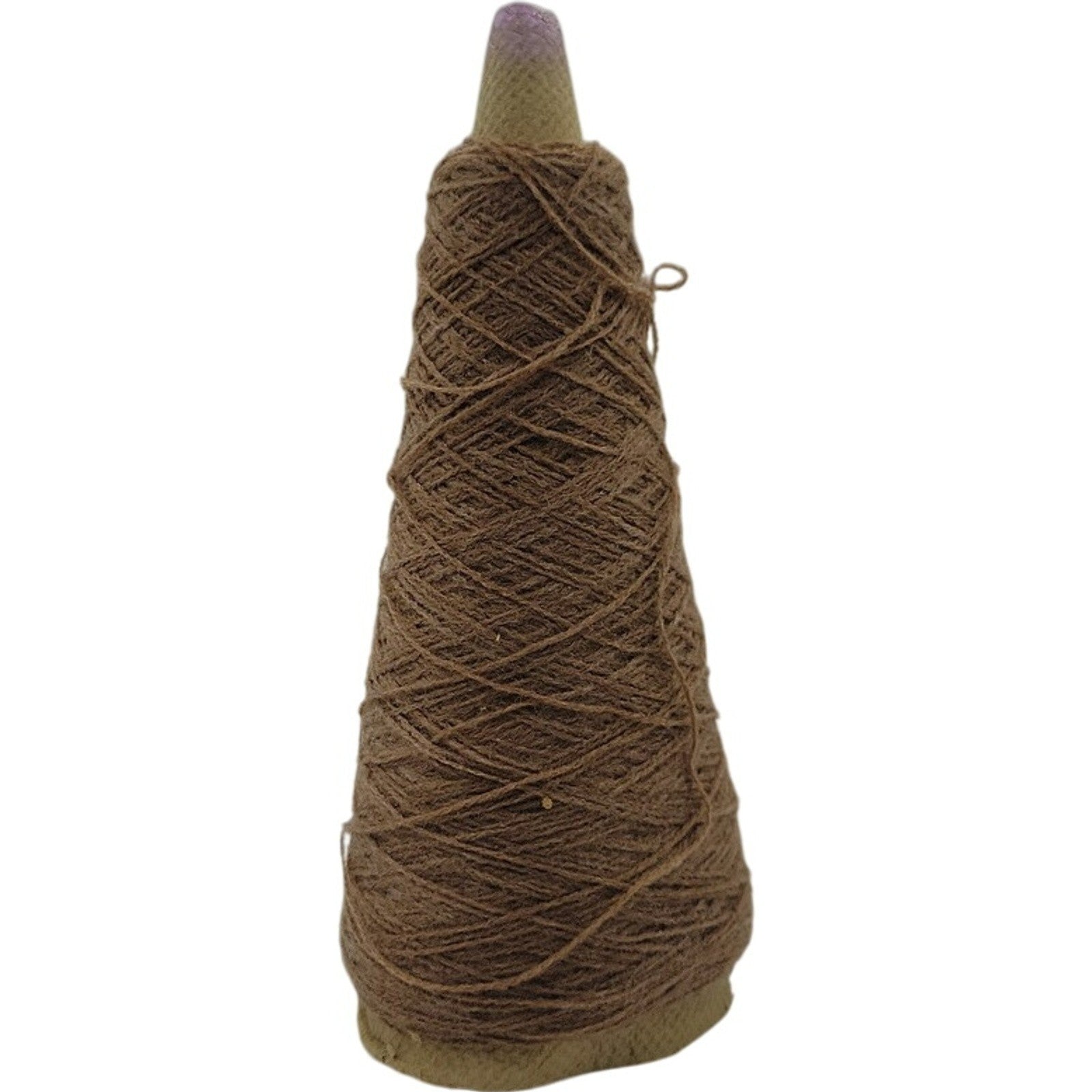 Vintage Pisgah Yarn 1/32 Brown Weaving Knitting Cone Yarn 13083