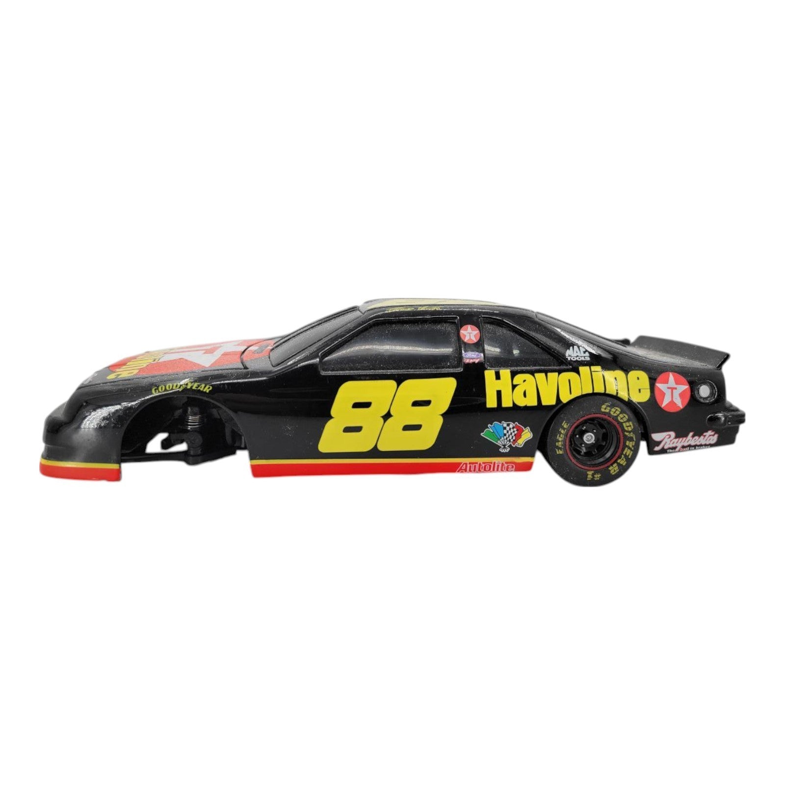 1995 Ernie Irvan 88 Texaco 1:24 Diecast Bank w/ Trailer a Front Wheel is Missing