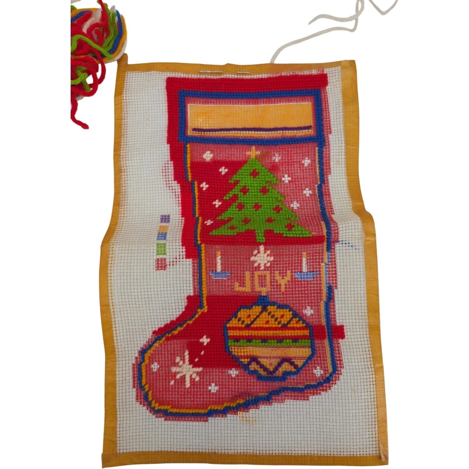 Vintage Monogrammed Scandinavian Christmas Stocking Needlepoint Kit - Lee Wiegan