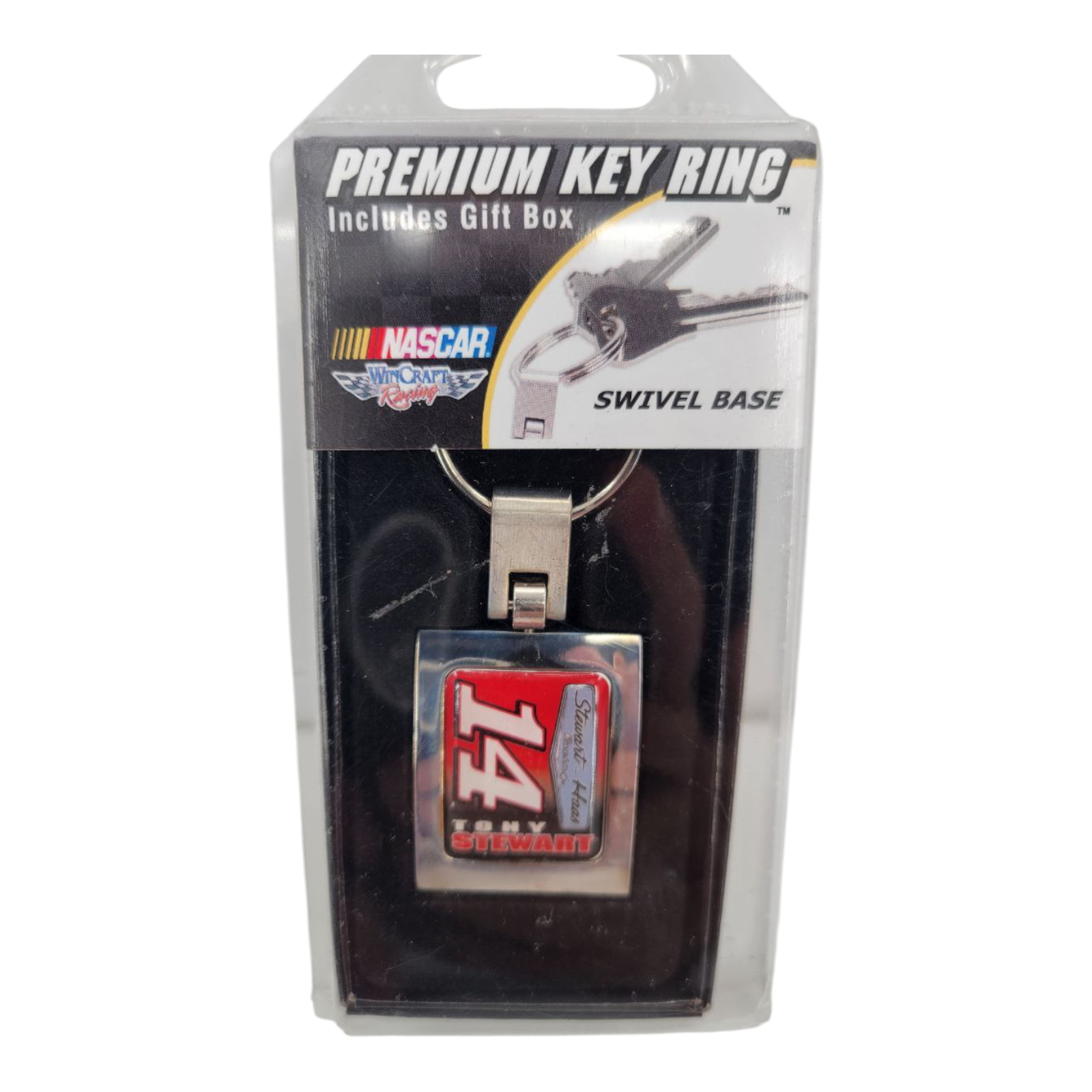 Tony Stewart #14 Premium Swivel Key Ring NASCAR Stewart-Haas Racing 2010