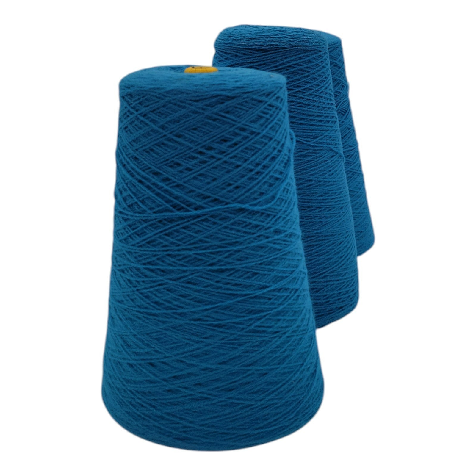 Vintage National Spinning Co Acrylic Yarn Cone 2/24 Blue 46843 Lot of 3