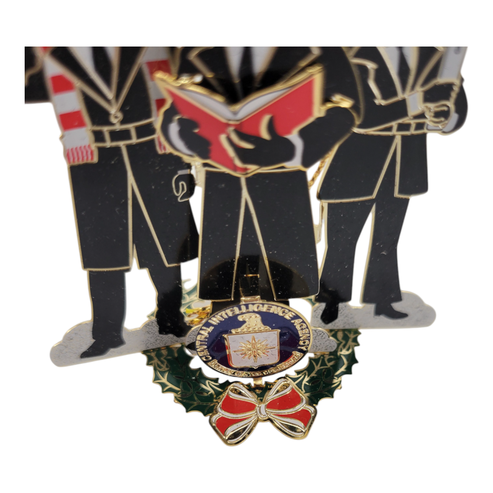 Central Intelligence Agency CIA Holiday Christmas Ornament Spy Carolers