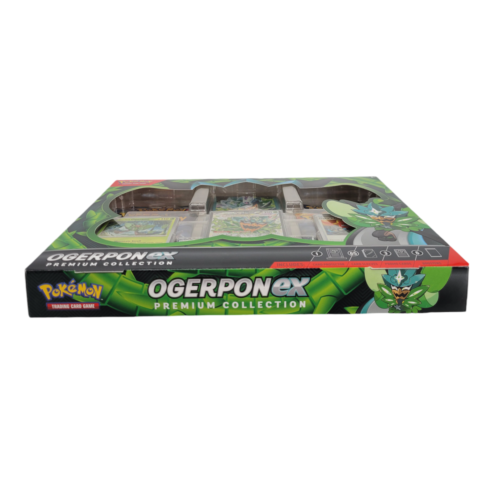 Pokémon TCG Ogerpon ex Premium Collection Box 3 Foil Promo Cards 6 Booster Packs