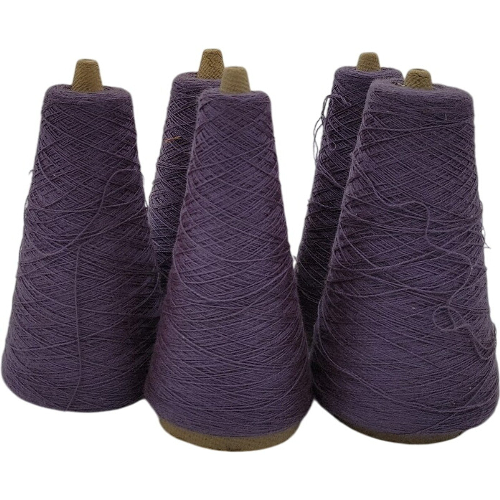 Vintage Dixie Yarns 2/24 Brt. Acrilan 02806 Cone Yarn Lavander 76279 Lot of 5