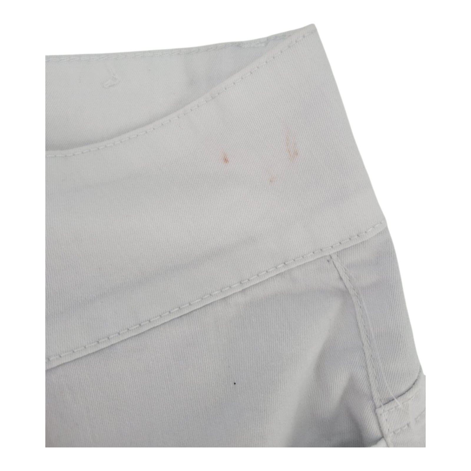 VIP Jeans Womens White Capri Pants Button Fly Cotton Blend Size 19/20