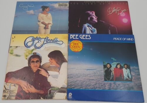 Vtg Bee Gees Crystal Gayle Capt Tennille Debbie Boone Vinyl LP Four Album Bundle