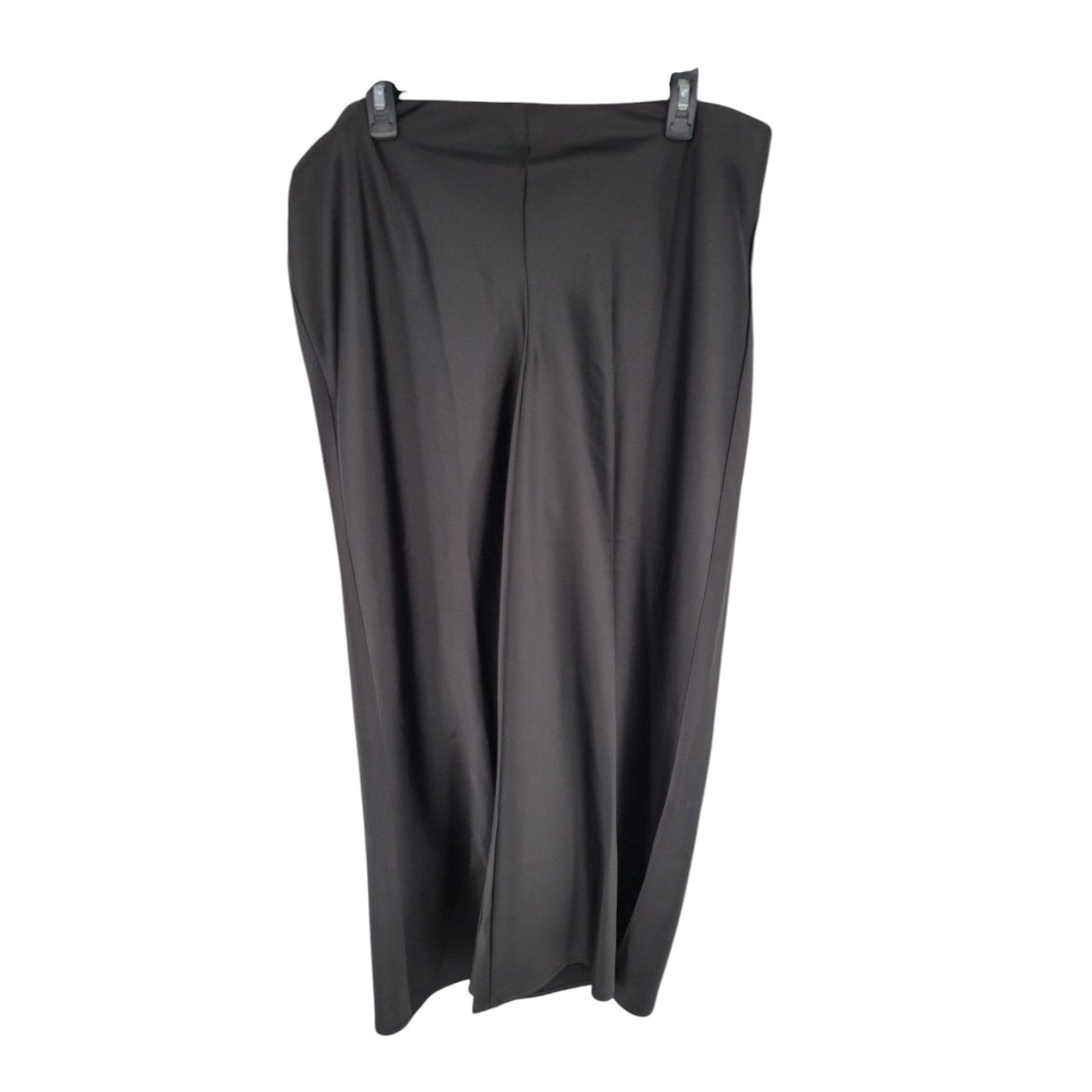 Joie Women's Black Wide Leg Dress Pants 1X Pull-On Stretch Trousers