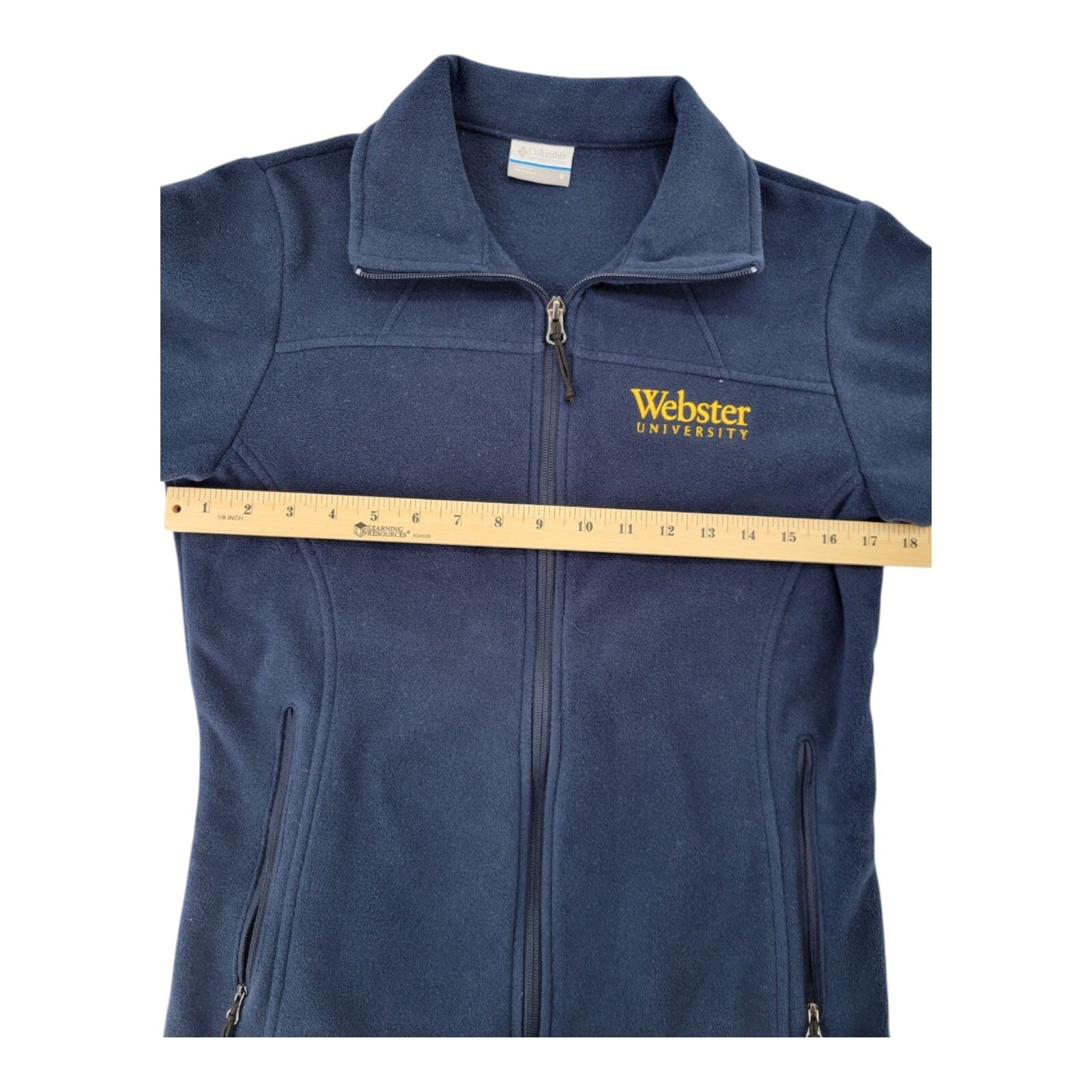 Columbia Sportswear Navy Blue Webster University Fleece Jacket Womens Small