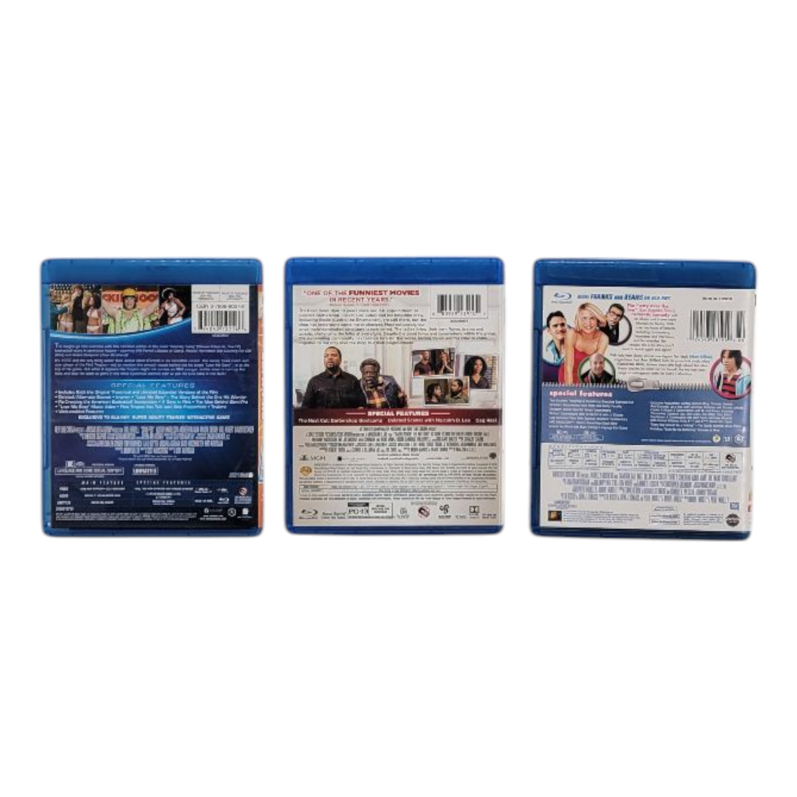 Semi Pro Barbershop The Next Cut Something About Mary Blu-ray Movie Bundle