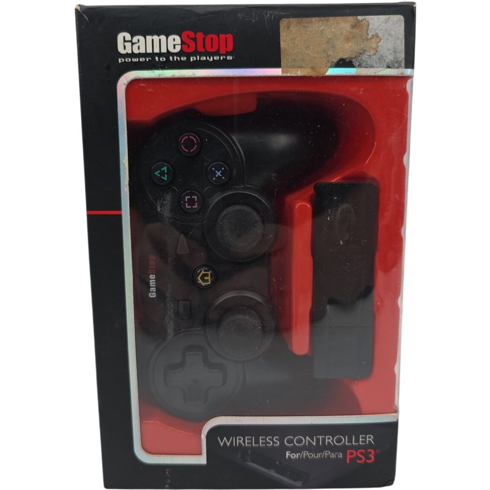 GameStop Wireless Controller for Sony PlayStation 3 PS3 with USB Receiver Black