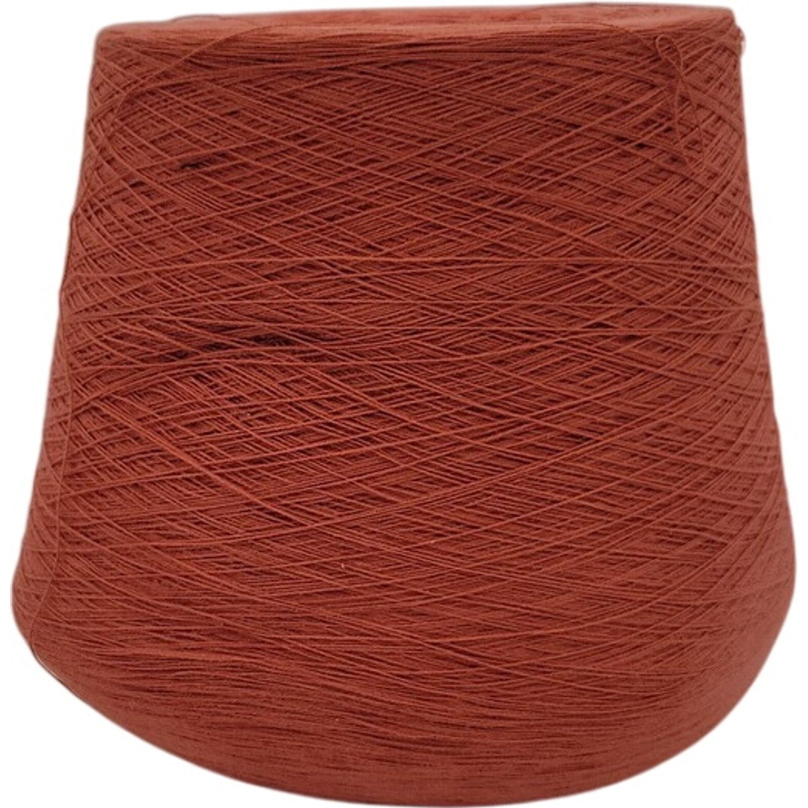 Vintage Spectrum Dyed Yarns 20/2 Karded Cotton Cone Spice Rust Orange Lot 628533