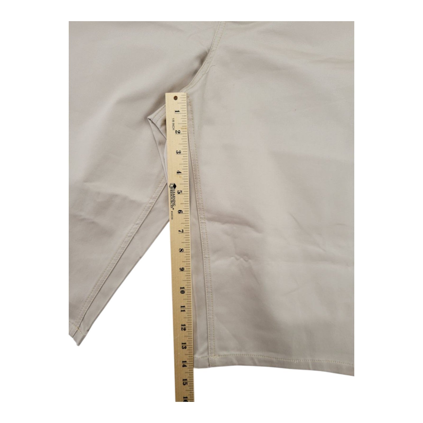 Charter Club Women's Stretch Shorts 16W Beige Sugar Sand Casual Wear