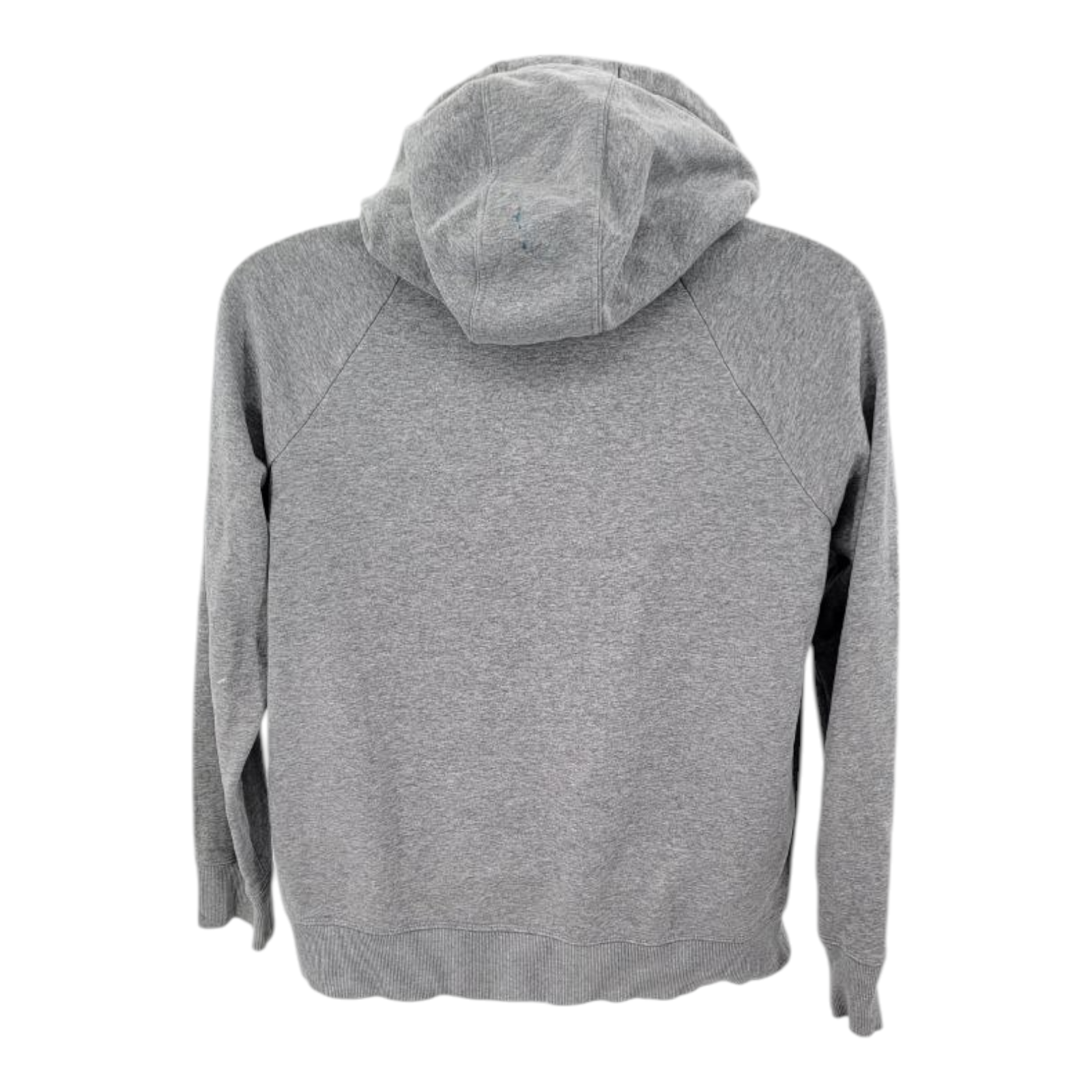 Under Armour Mens Medium Gray Hoodie Logo Sweatshirt Loose Fit Fleece Lined