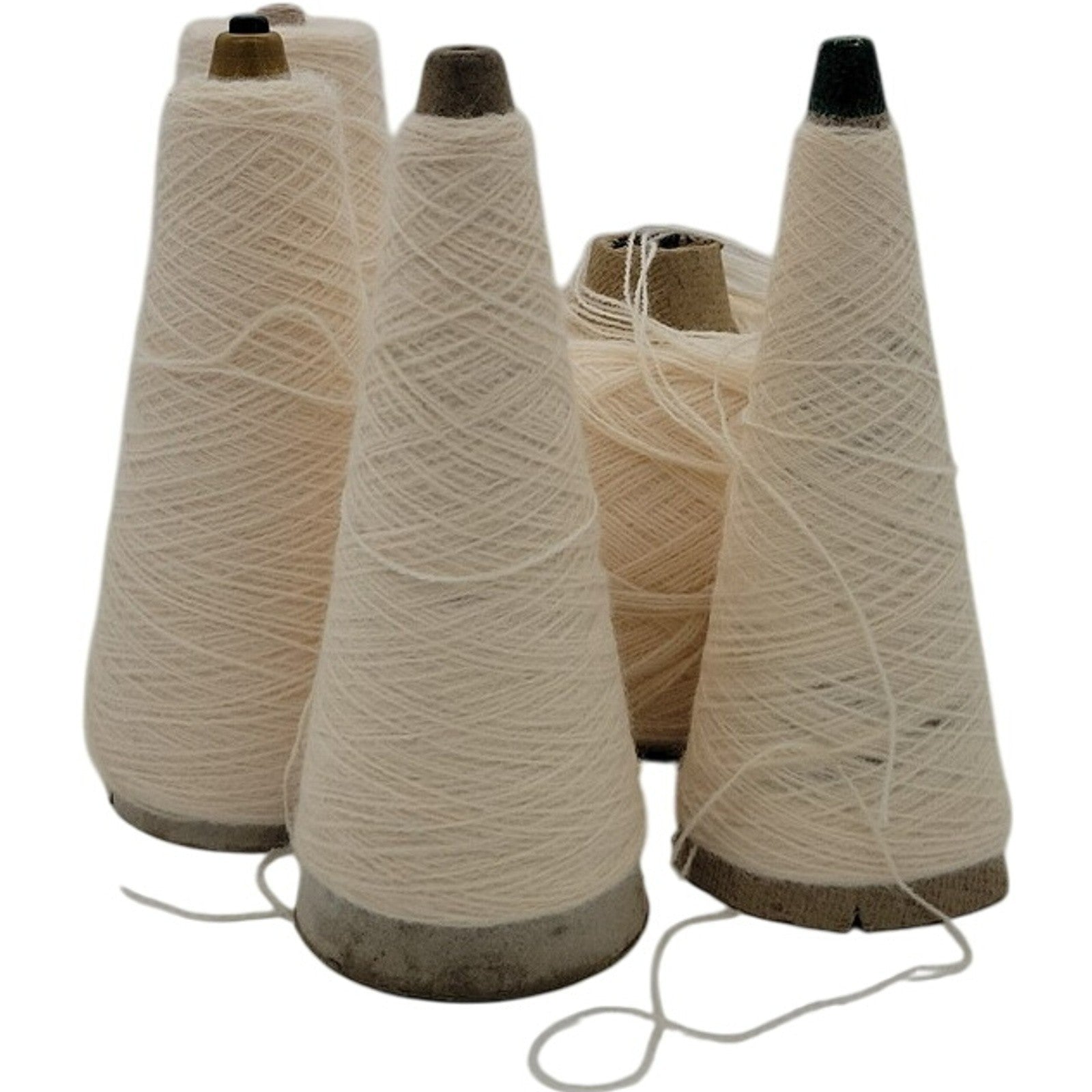 Vintage Templon 2/24 Cream Cone Yarn S-74813 Lot of 5