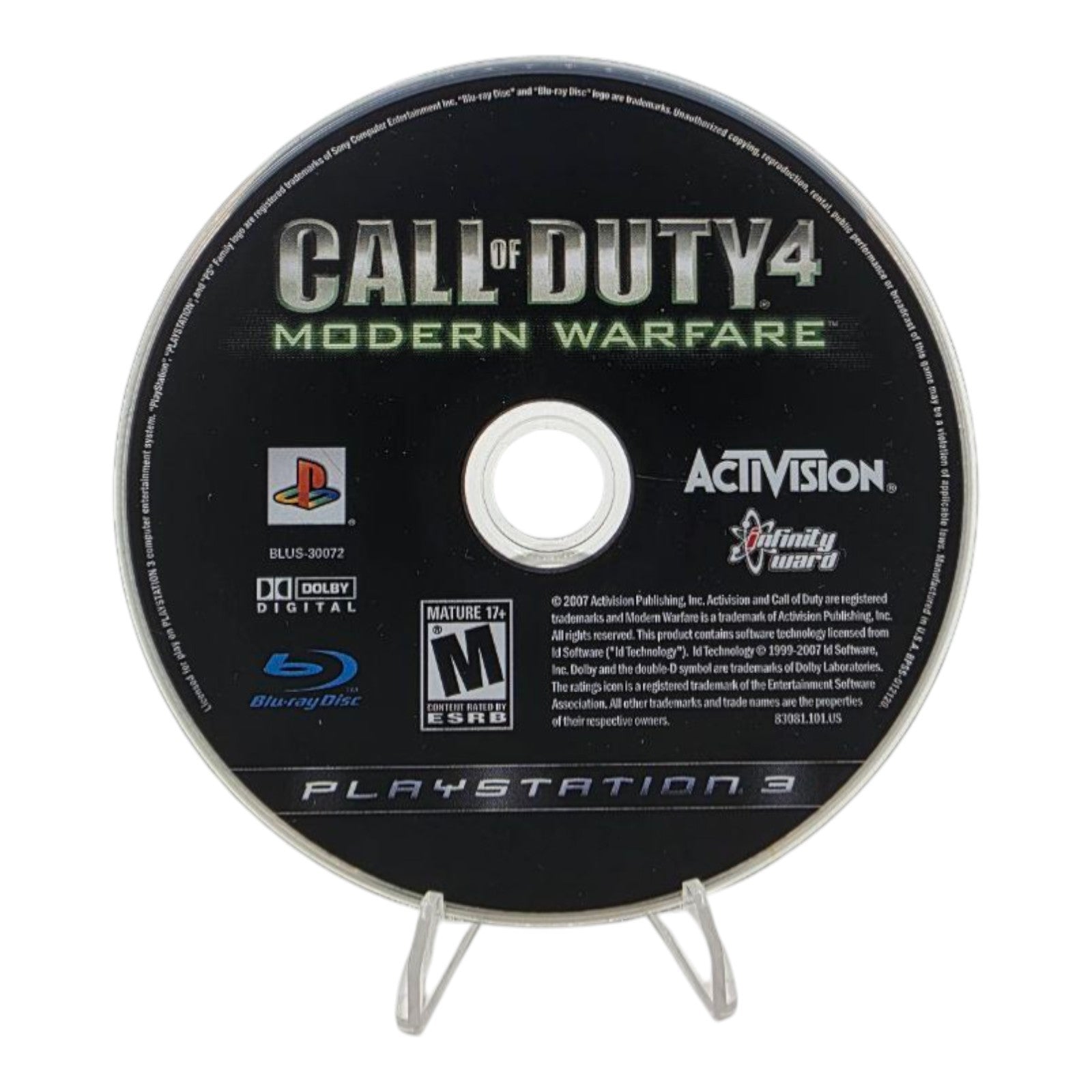Call of Duty 4 Modern Warfare PS3 Greatest Hits Complete with Manual Tested 2007